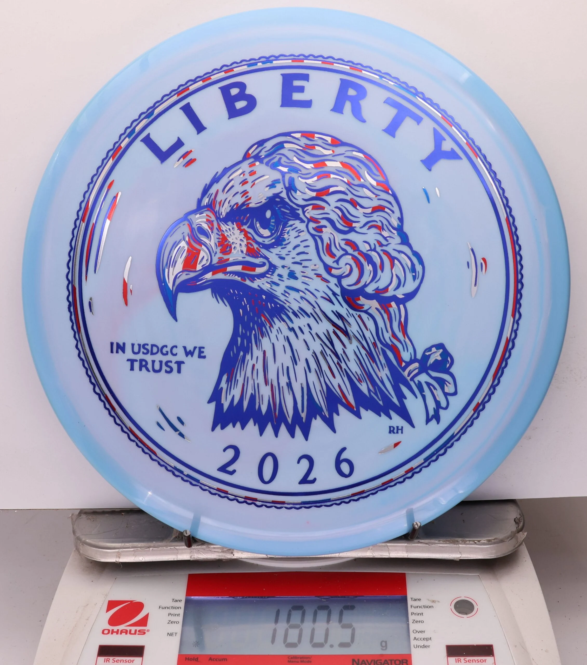 1050630 Swirly Star Rancho Roc, 2026 USDGC Coin Toss - Heads and Tails - #21 Heads-LtBluey, 181
