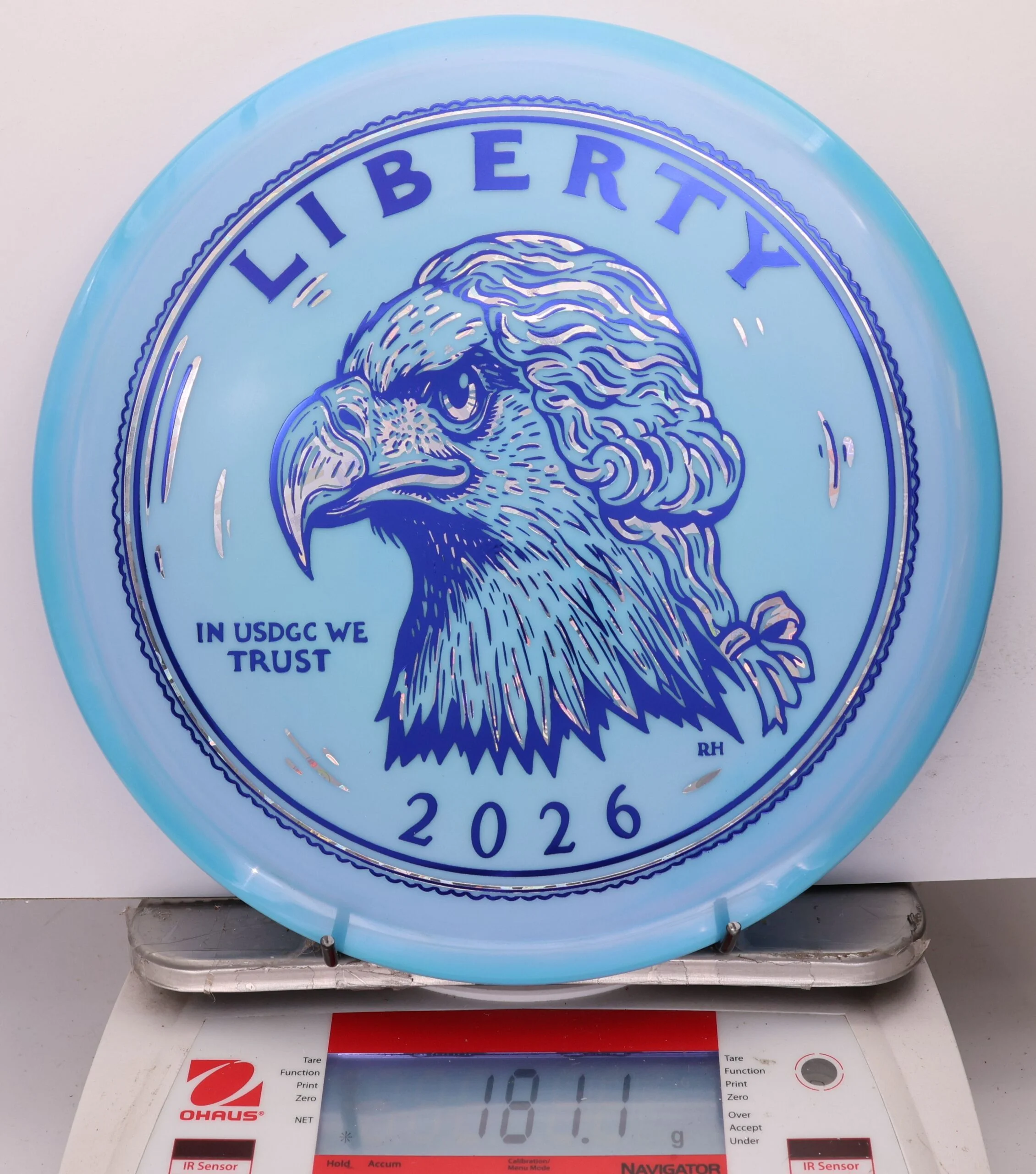 1050660 Swirly Star Rancho Roc, 2026 USDGC Coin Toss - Heads and Tails - #22 Heads-LtBlue, 181