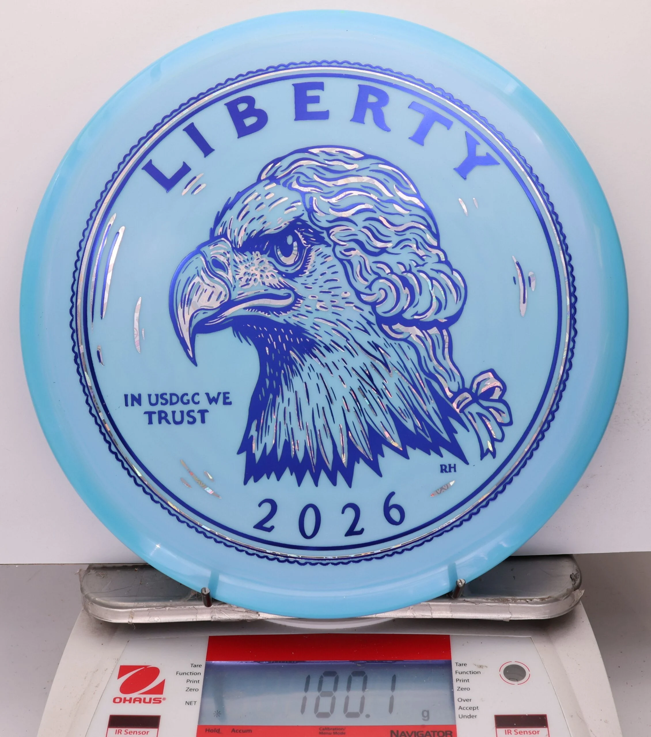 1050661 Swirly Star Rancho Roc, 2026 USDGC Coin Toss - Heads and Tails - #23 Heads-LtBlue, 180