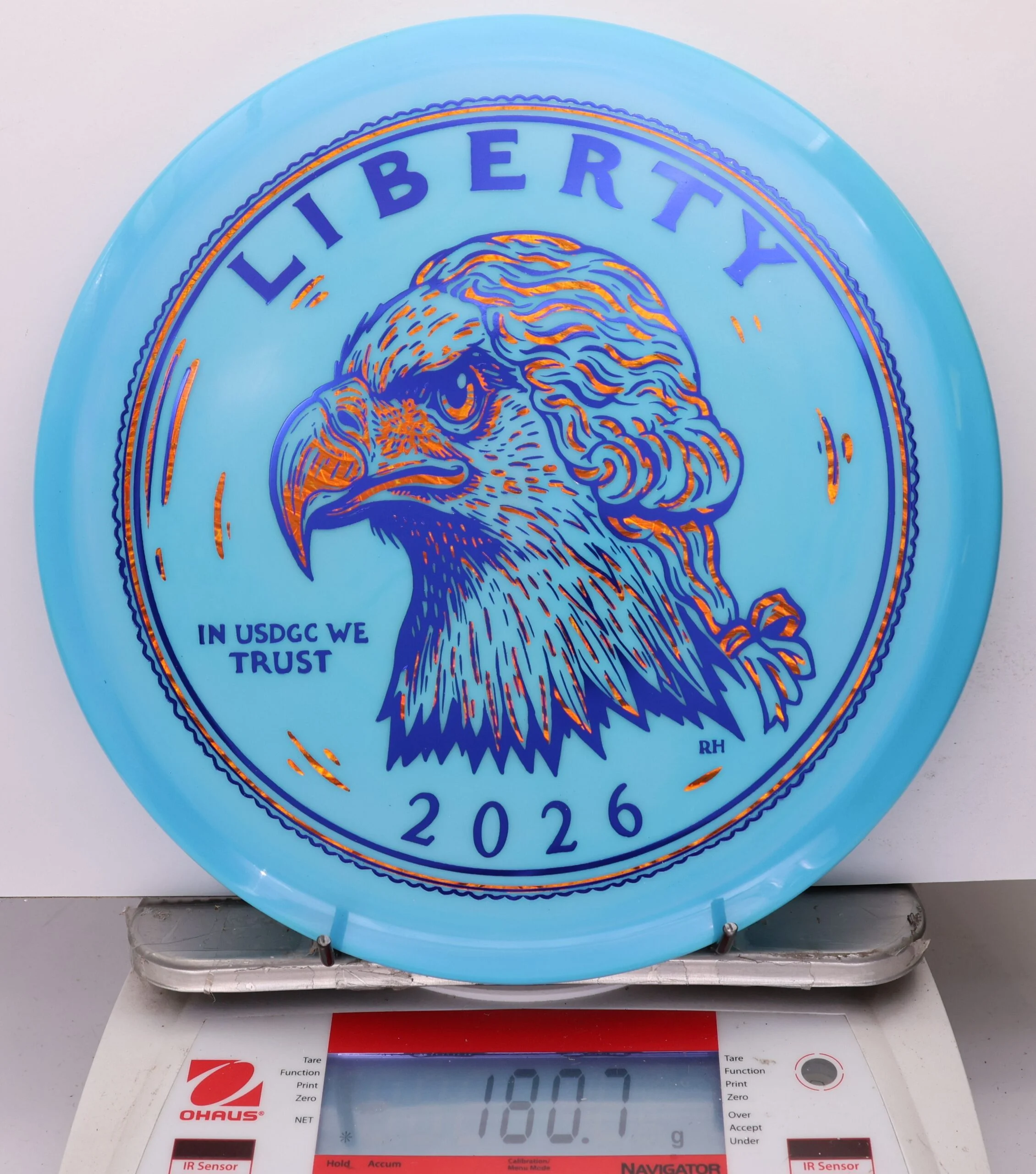 1050662 Swirly Star Rancho Roc, 2026 USDGC Coin Toss - Heads and Tails - #24 Heads-LtBlue, 181
