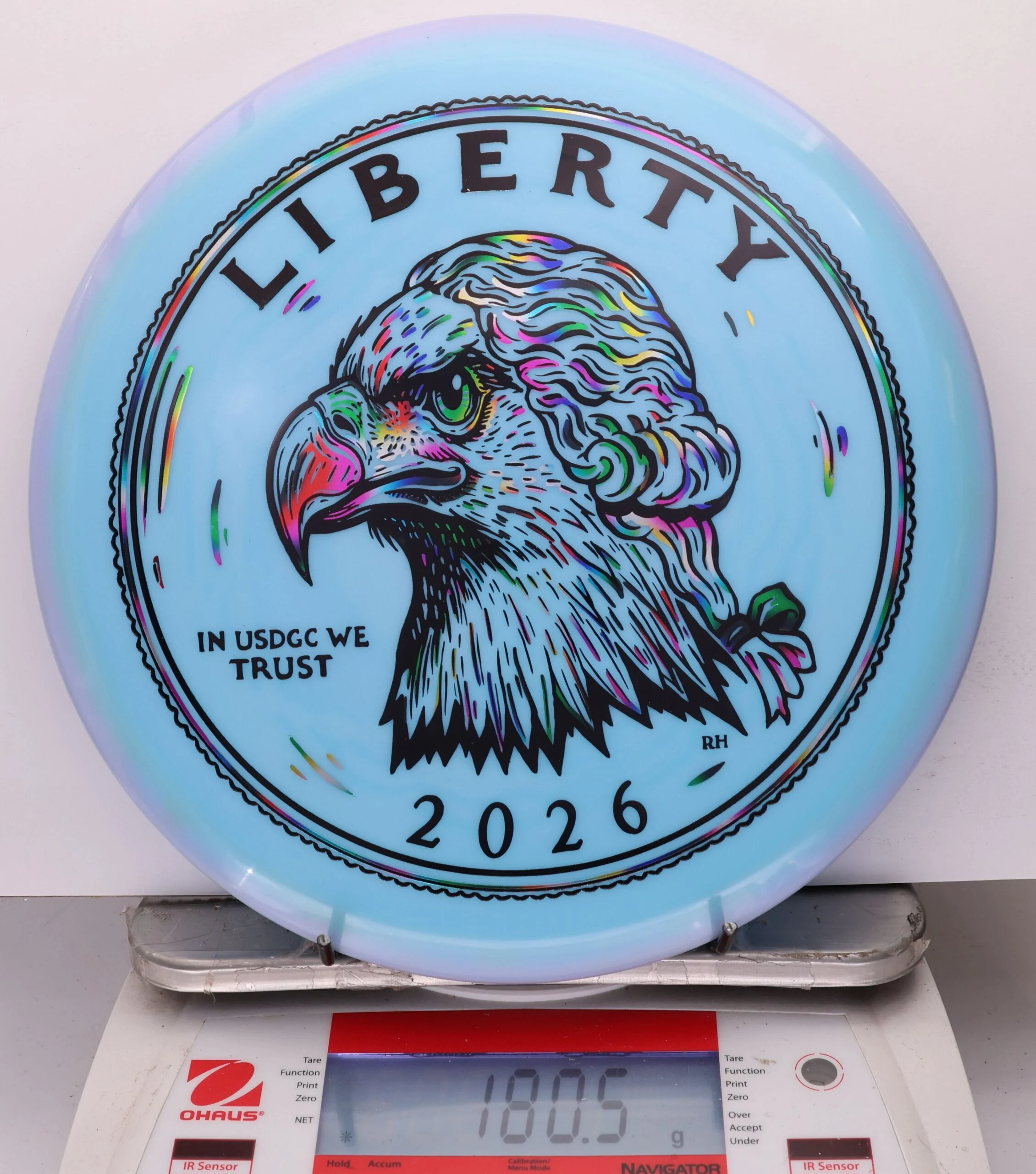 1050663 Swirly Star Rancho Roc, 2026 USDGC Coin Toss - Heads and Tails - #25 Heads-LtBlue, 181