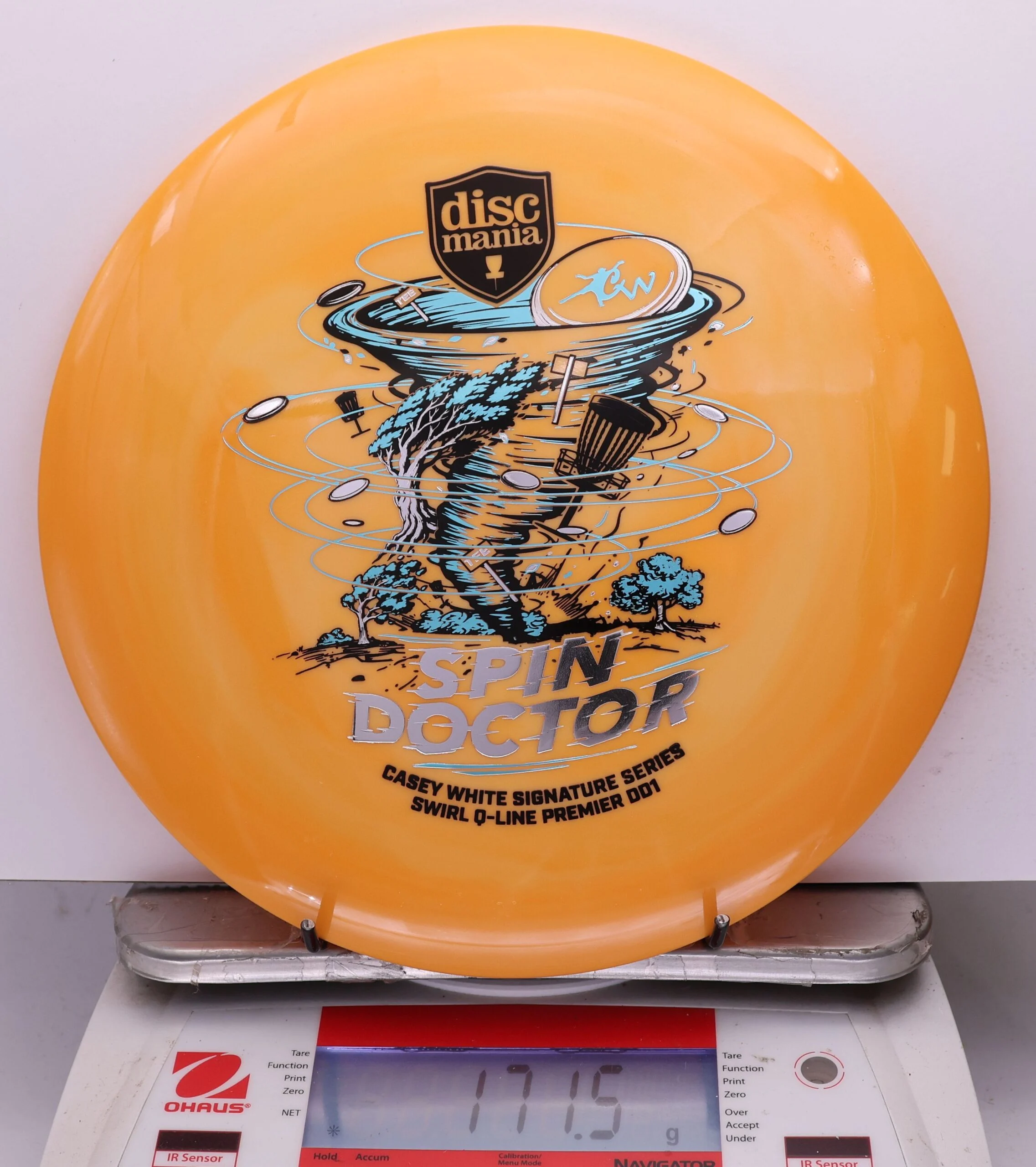 1067581 Swirl Q-Line Premier DD1, Spin Doctor - Casey White 2026 Signature Series - #08 Orange, 172