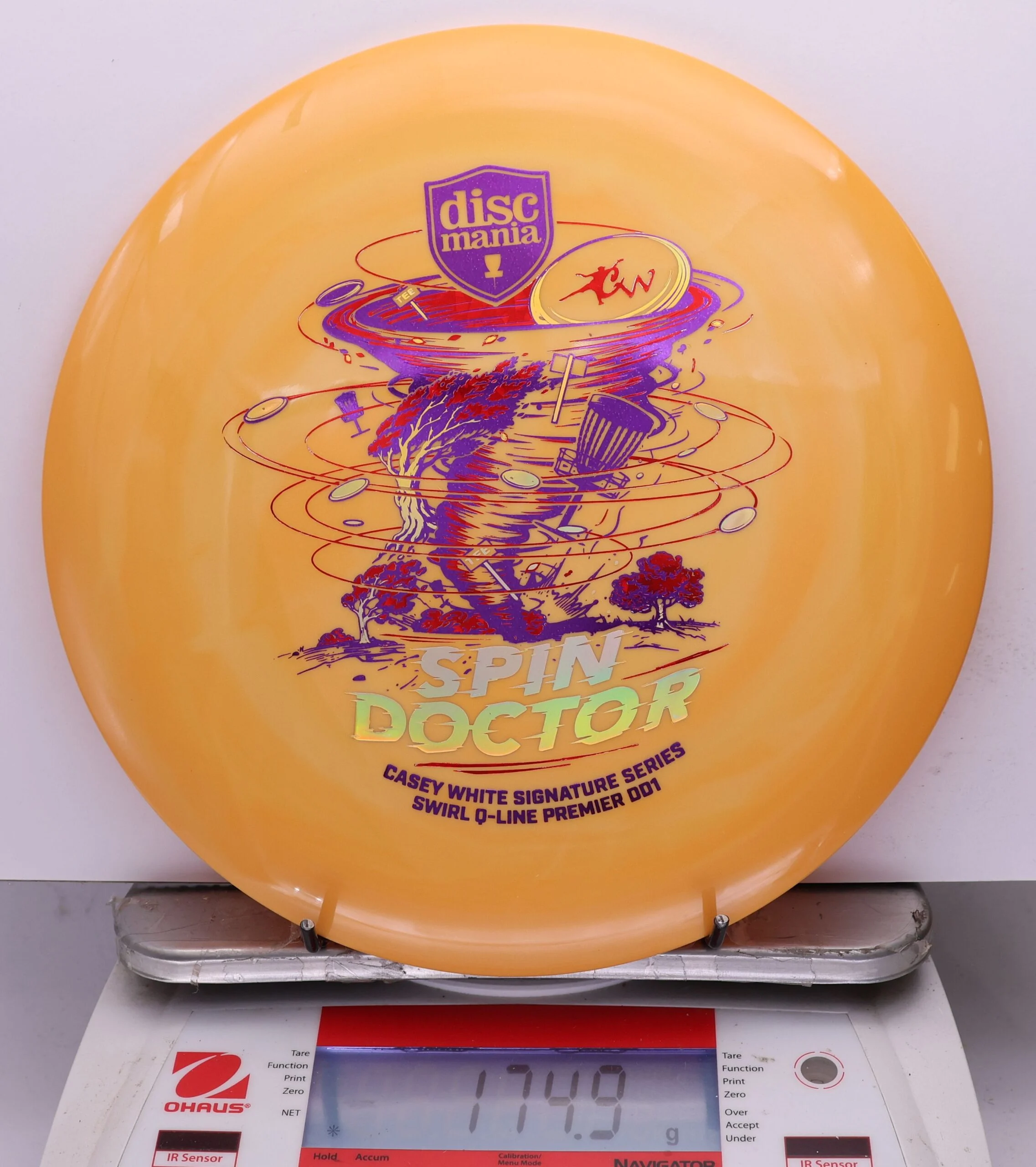 1067584 Swirl Q-Line Premier DD1, Spin Doctor - Casey White 2026 Signature Series - #11 Orange, 175