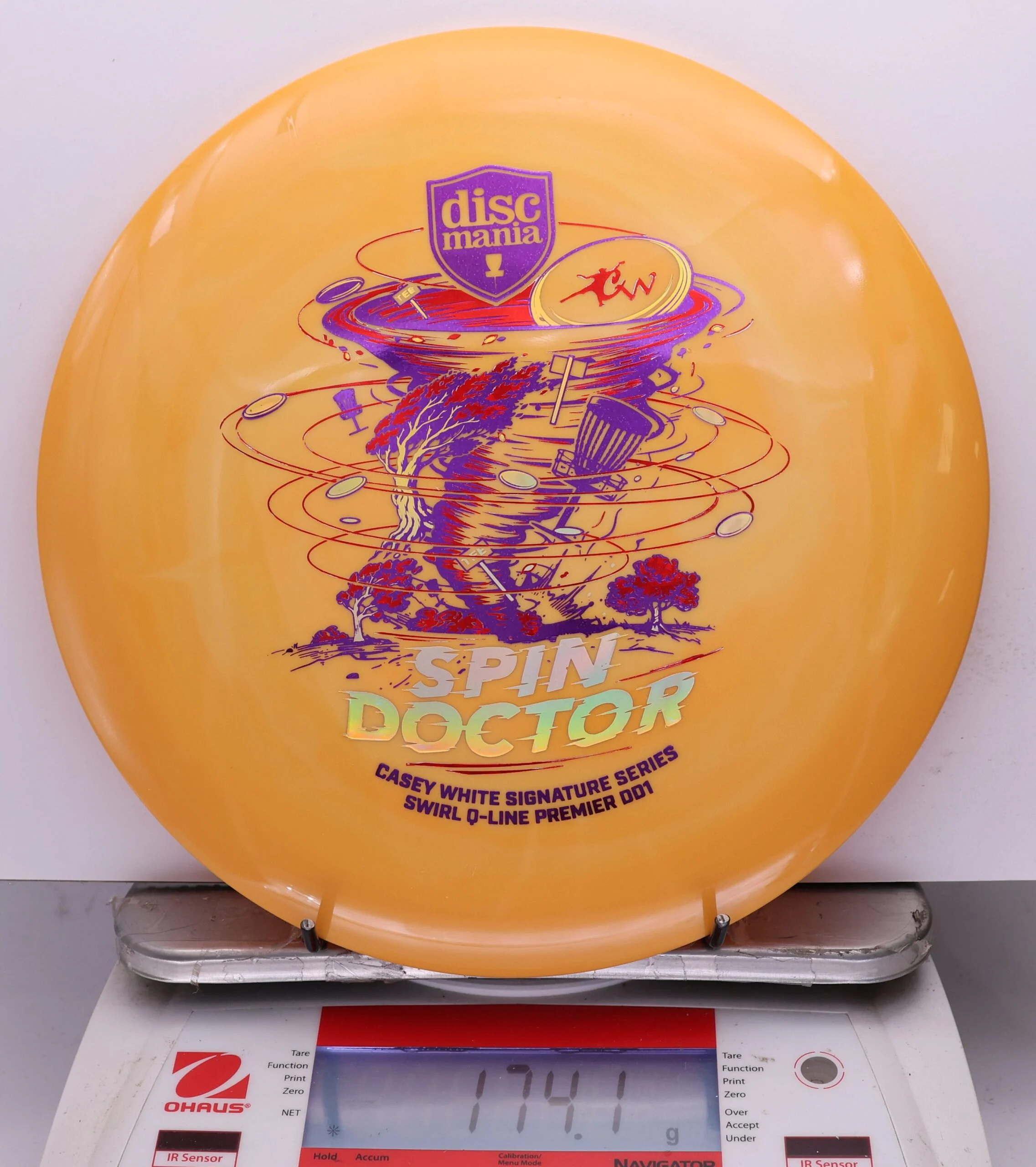 1067666 Swirl Q-Line Premier DD1, Spin Doctor - Casey White 2026 Signature Series - #14 Orange, 174