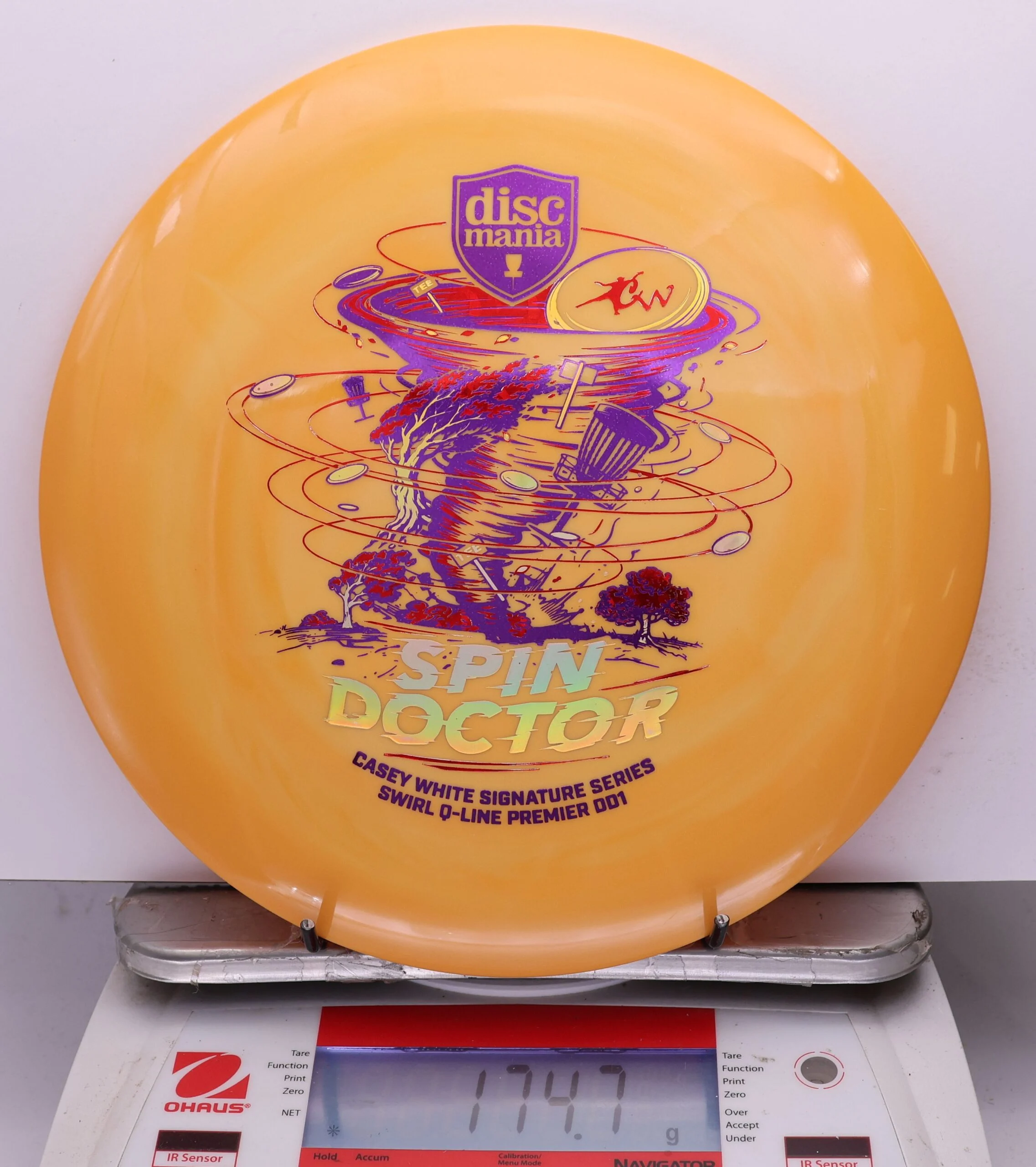 1067667 Swirl Q-Line Premier DD1, Spin Doctor - Casey White 2026 Signature Series - #15 Orange, 175