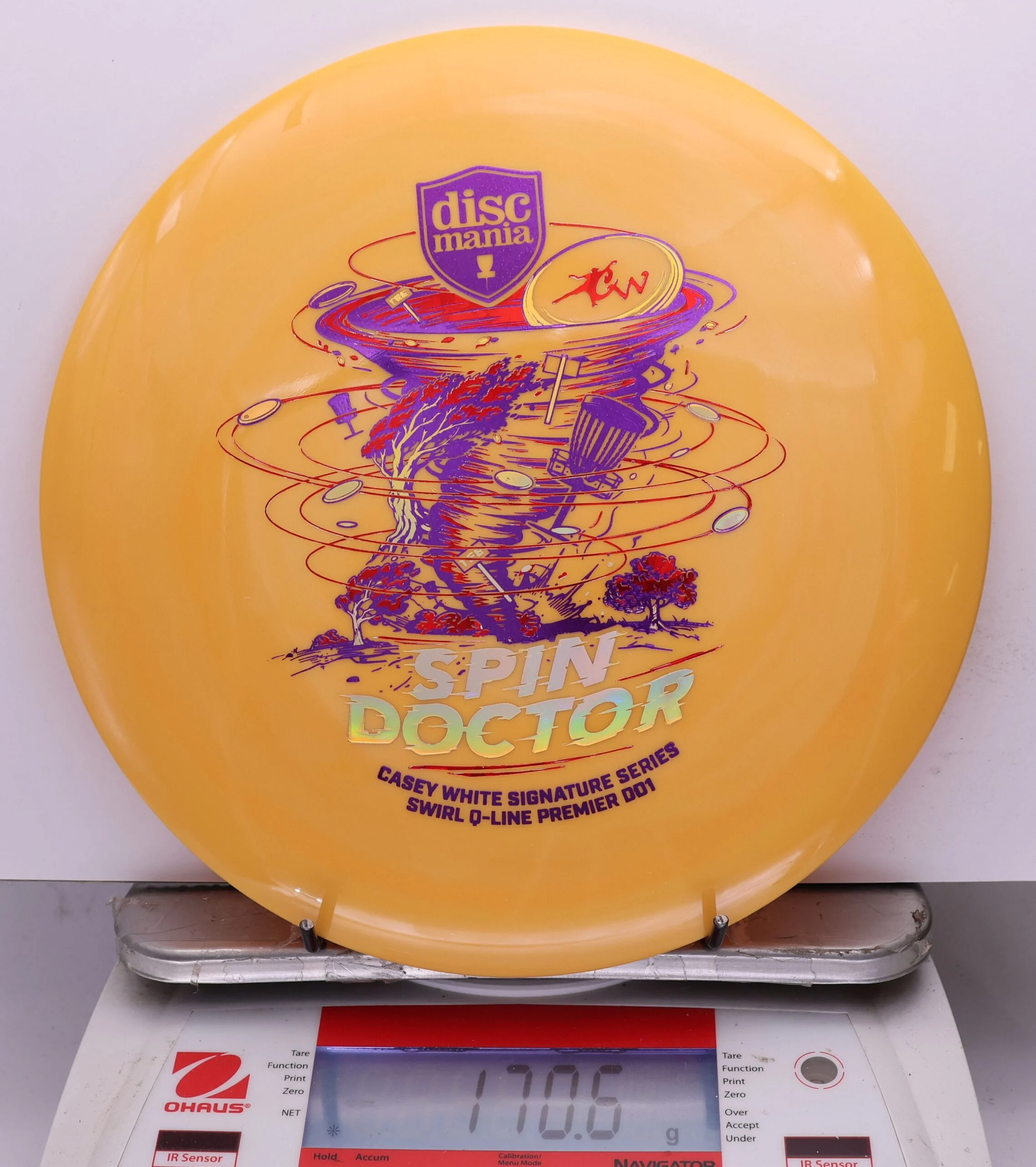 1067750 Swirl Q-Line Premier DD1, Spin Doctor - Casey White 2026 Signature Series - #19 Orange, 171