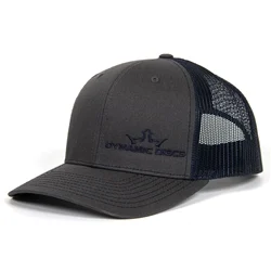 1068881 Dynamic Discs King D's Trucker Hat - Charcoal Gray, Snap Back