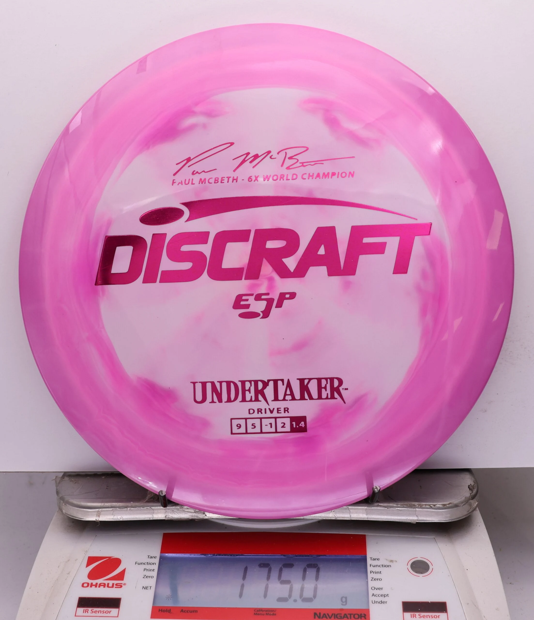 1070383 ESP Undertaker, Paul McBeth 6X - #465 MagentaWhite, 175