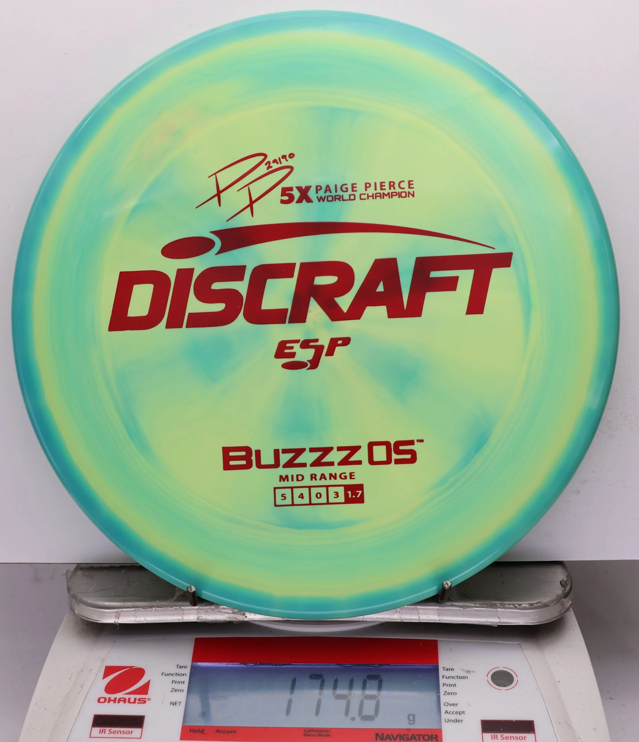 1070540 ESP Buzzz OS, Paige Pierce 5X - #476 TealYellow, 175