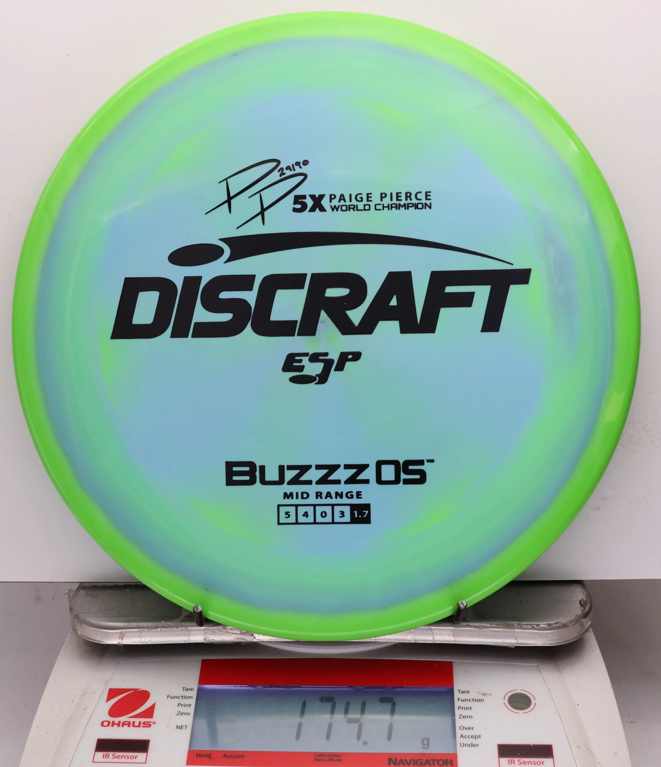 1070570 ESP Buzzz OS, Paige Pierce 5X - #481 NGreenLtBlue, 175