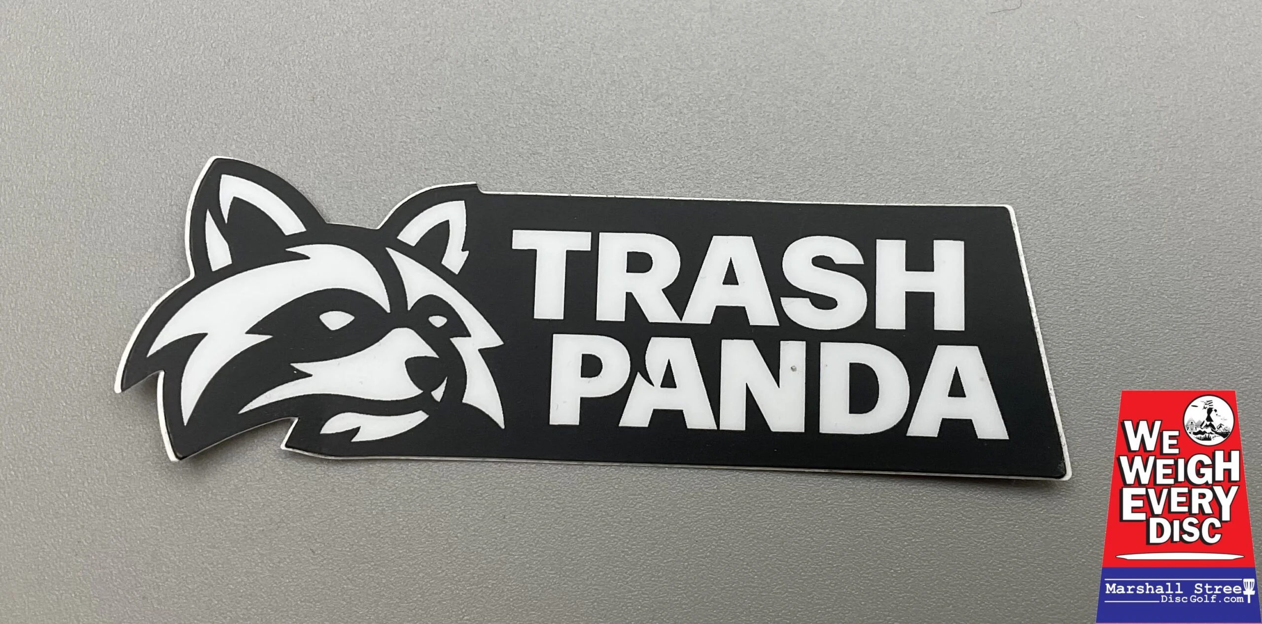 1072692 Trash Panda Sticker, Die Cut Bar - Black White