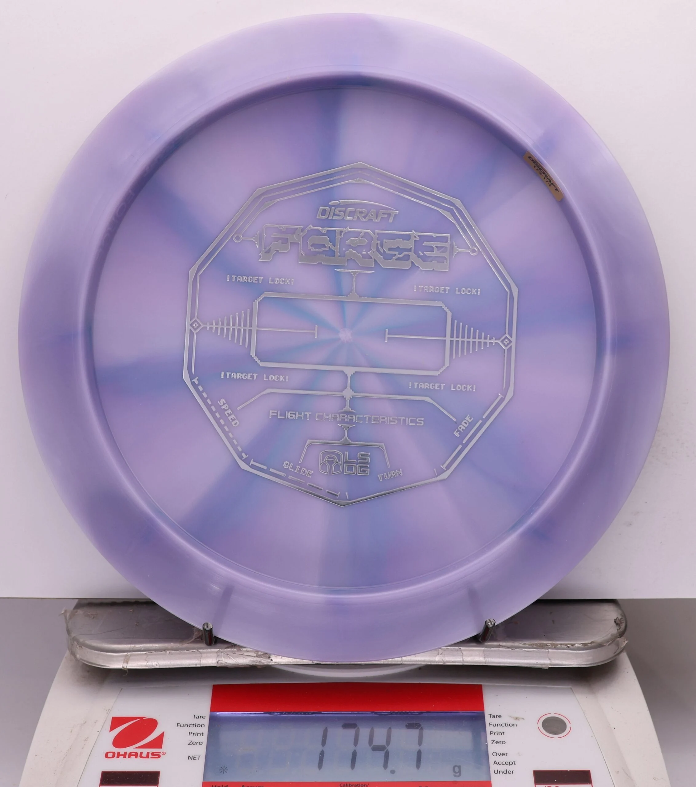 1074543 ESP Swirl Force, Bottom Stamp - 2026 Ledgestone 8 Hole - #06 Purple, 175