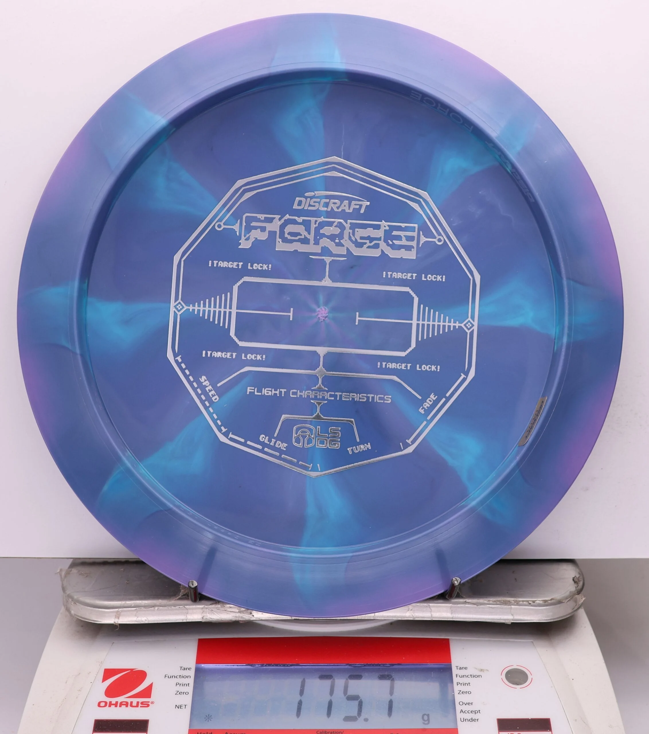 1074554 ESP Swirl Force, Bottom Stamp - 2026 Ledgestone 8 Hole - #08 BlurpleBlue, 176