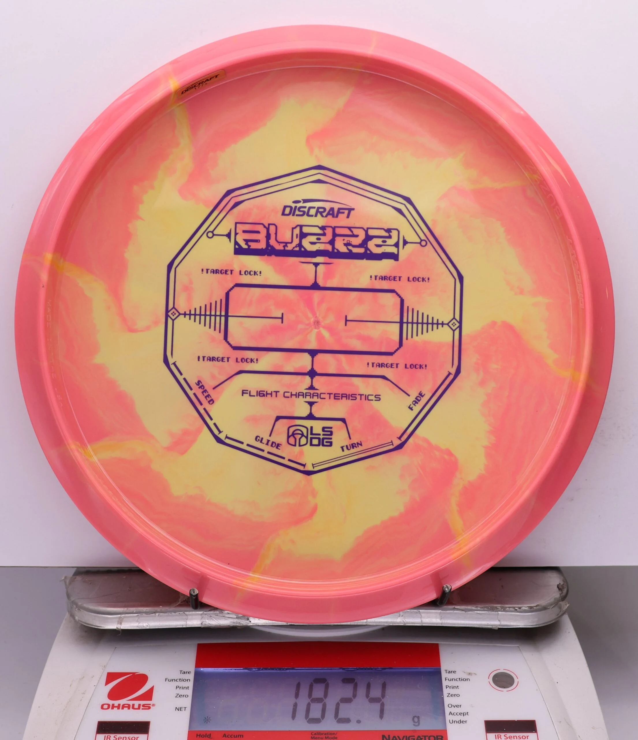 1074567 ESP Swirl Buzzz, Bottom Stamp -- 2026 Ledgestone 8 Hole - #01 PeachYellow, 182