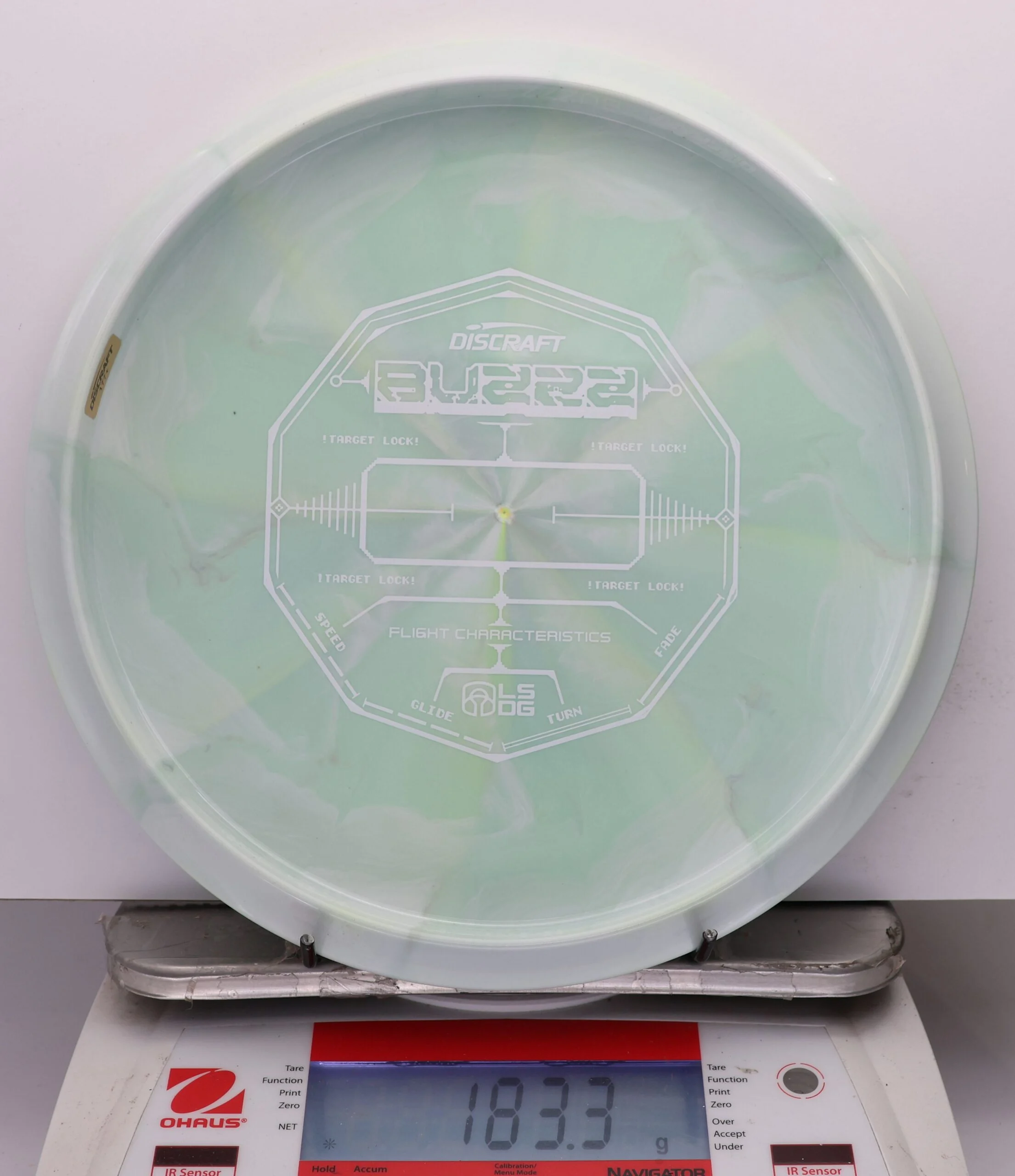 1074585 ESP Swirl Buzzz, Bottom Stamp -- 2026 Ledgestone 8 Hole - #06 Aqua, 183