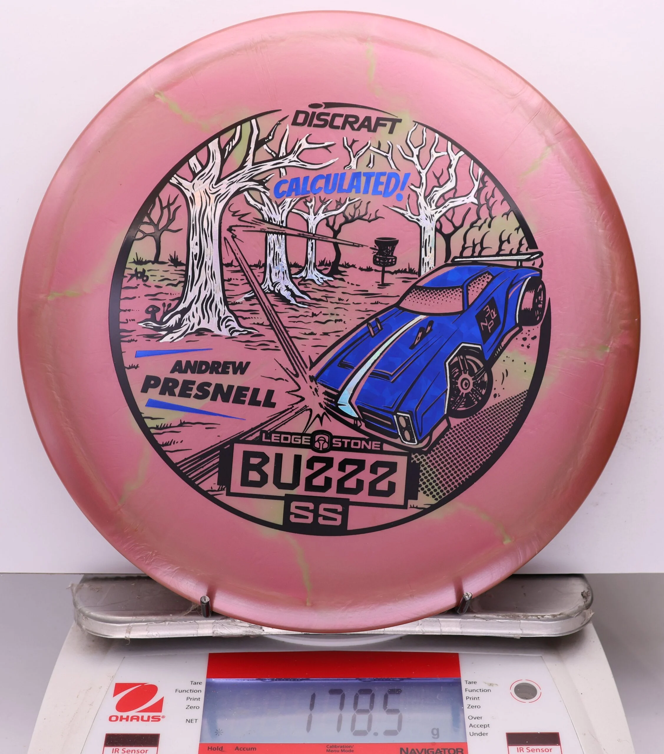 1074630 Big Z Swirl Buzzz SS, Andrew Presnell 2026 Ledgestone 8 Hole - #04 OrangeMagenta, 179