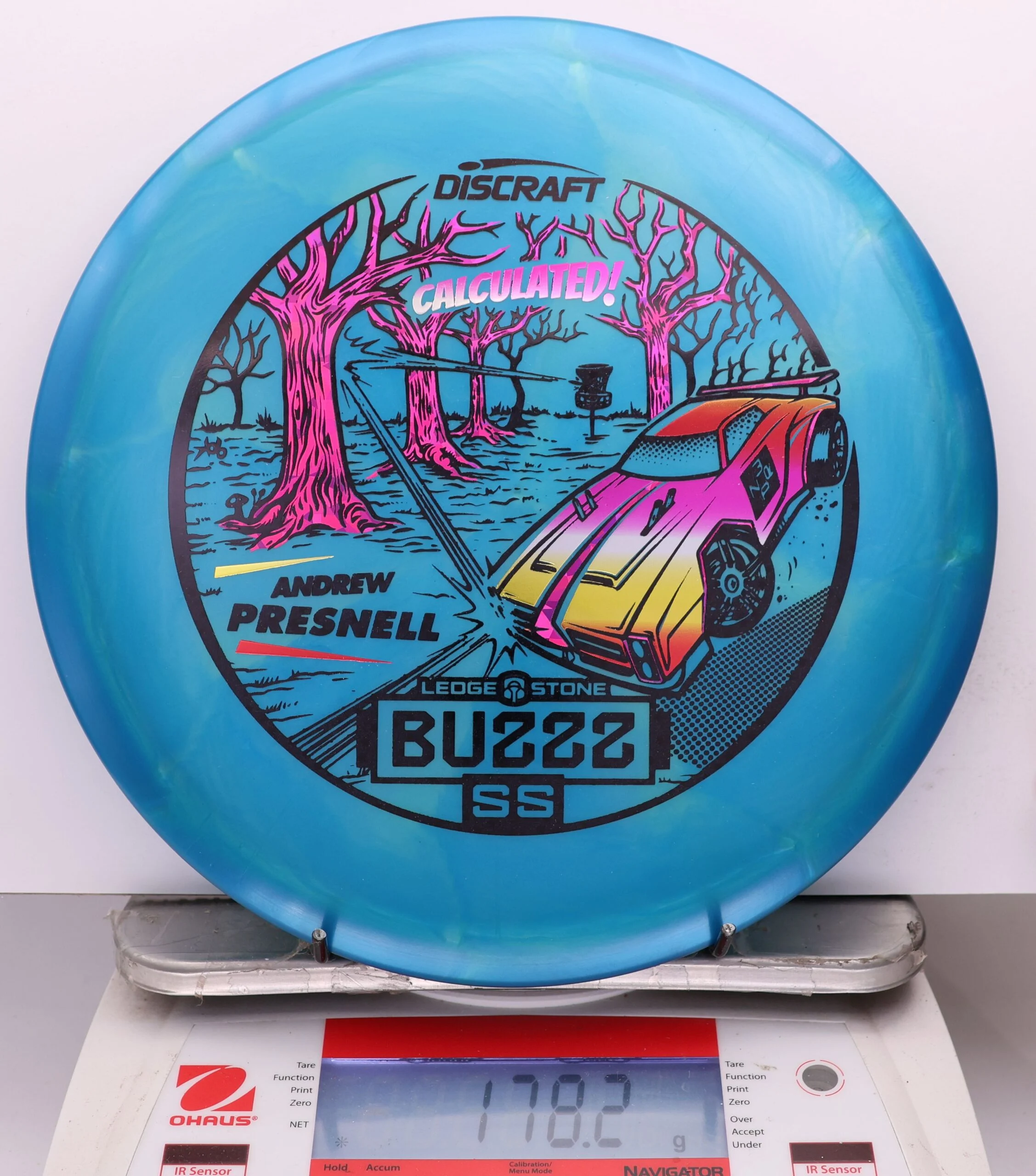 1074649 Big Z Swirl Buzzz SS, Andrew Presnell 2026 Ledgestone 8 Hole - #09 Blue, 178