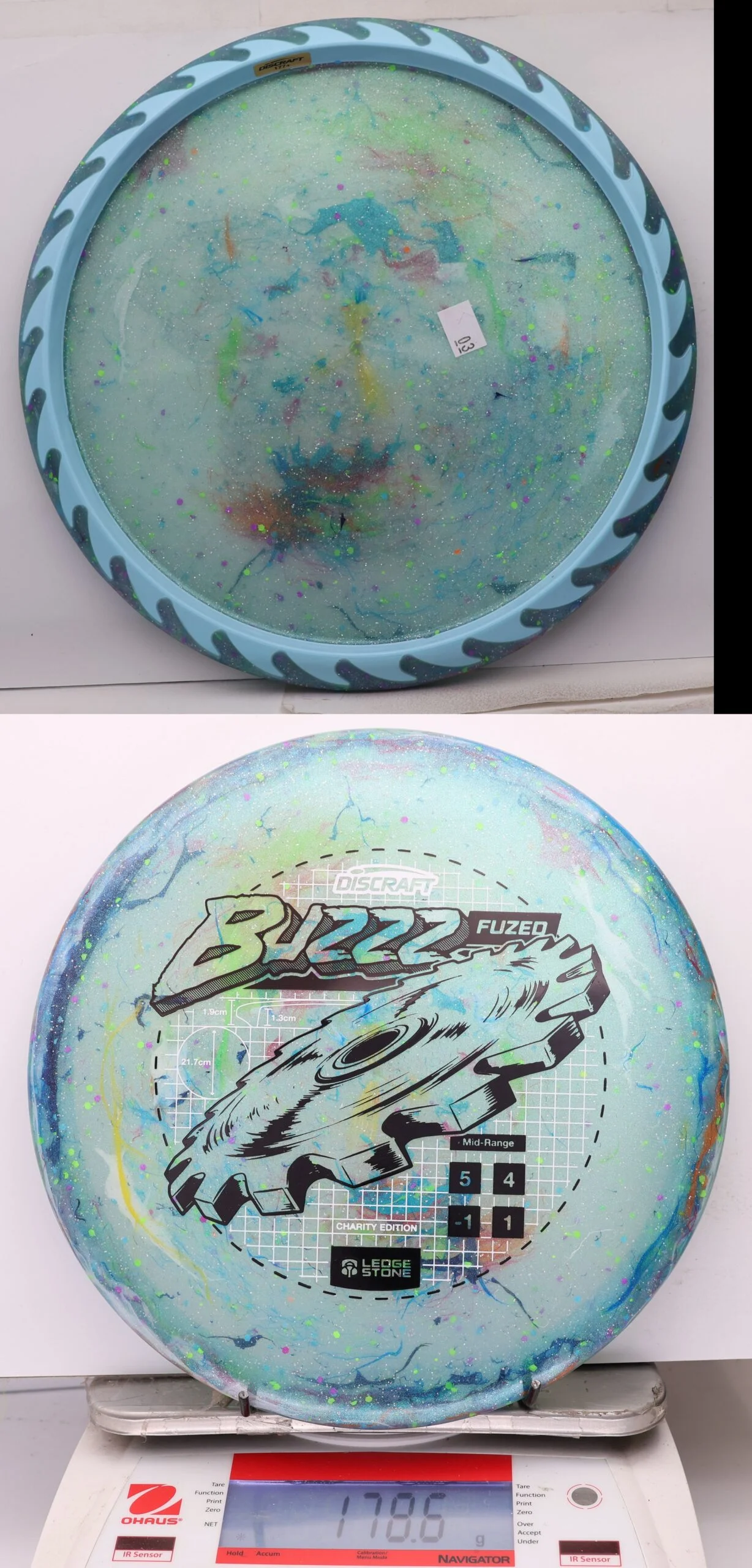 1075470 "Kitchen Sink" FuZed Line Buzzz, ESP Rim - 2026 Ledgestone Charity Edition - #03 MultiBlue, 179