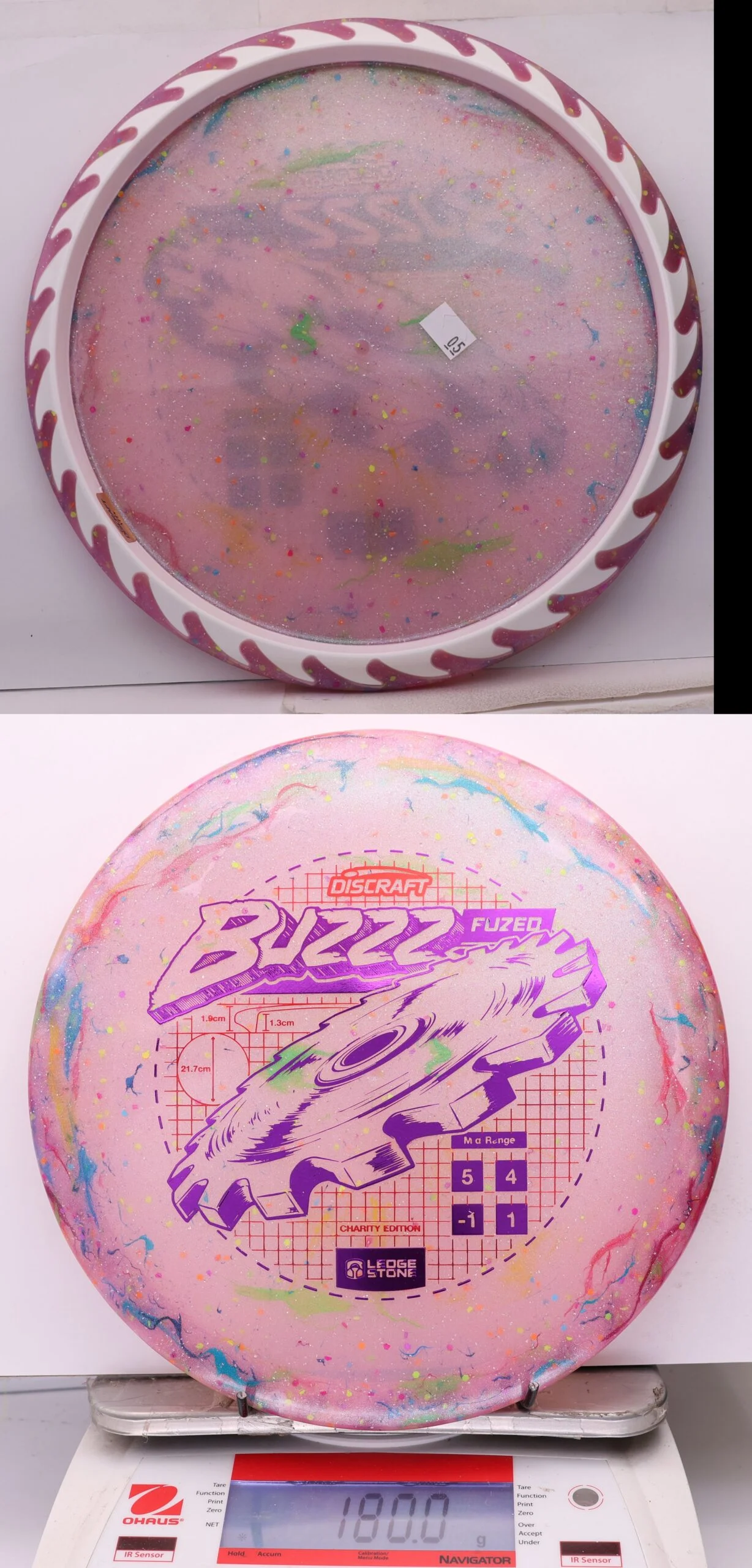 1075472 "Kitchen Sink" FuZed Line Buzzz, ESP Rim - 2026 Ledgestone Charity Edition - #05 MultiPinkWhite, 180