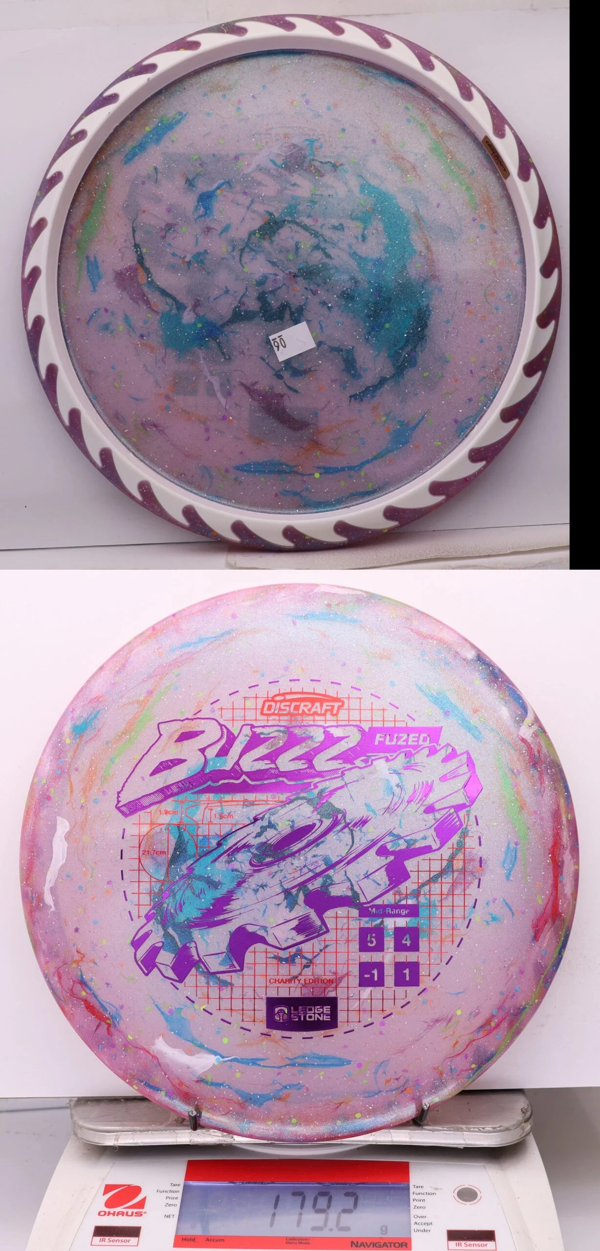 1075473 "Kitchen Sink" FuZed Line Buzzz, ESP Rim - 2026 Ledgestone Charity Edition - #06 MultiPinkWhite, 179