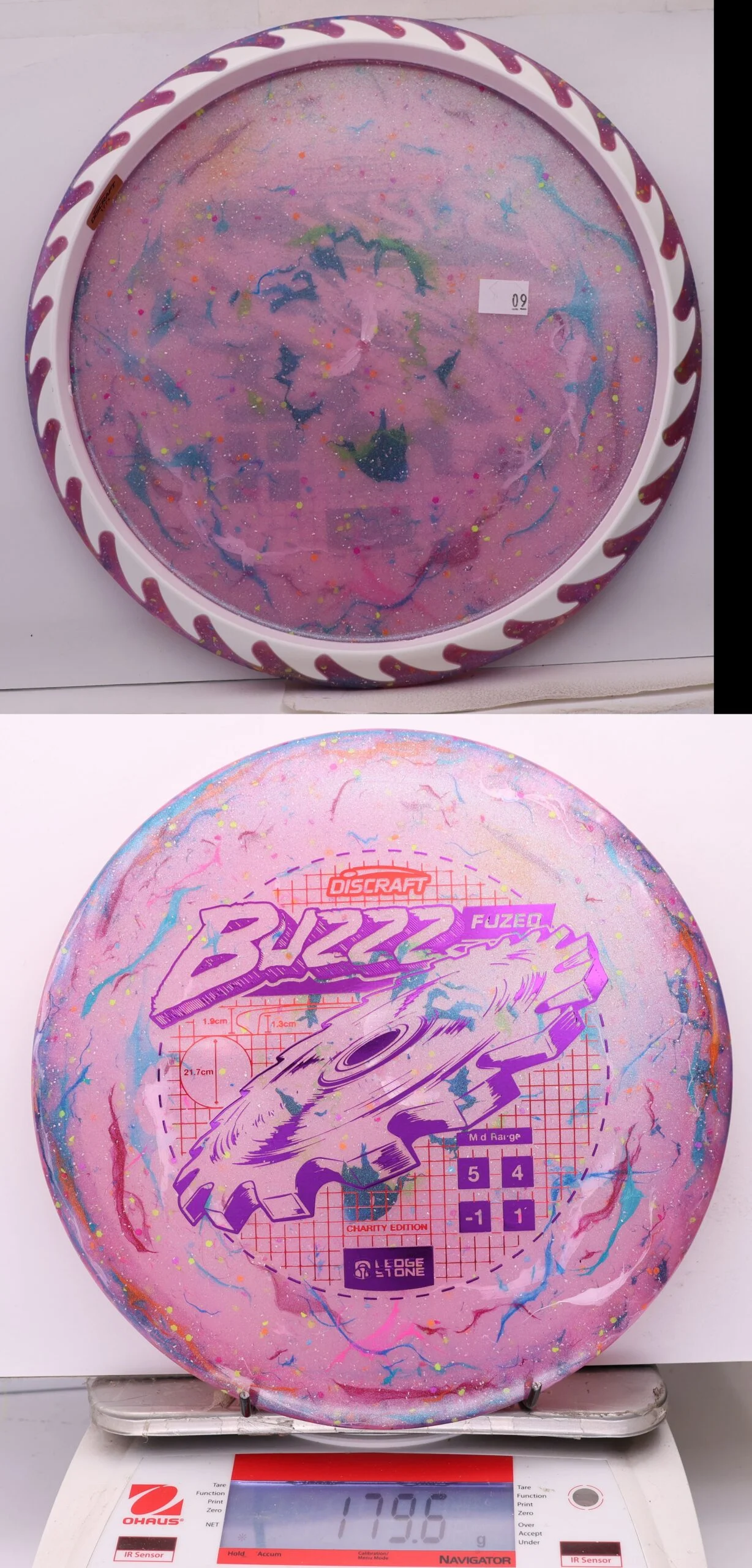 1075499 "Kitchen Sink" FuZed Line Buzzz, ESP Rim - 2026 Ledgestone Charity Edition - #09 MultiPinkWhite, 180