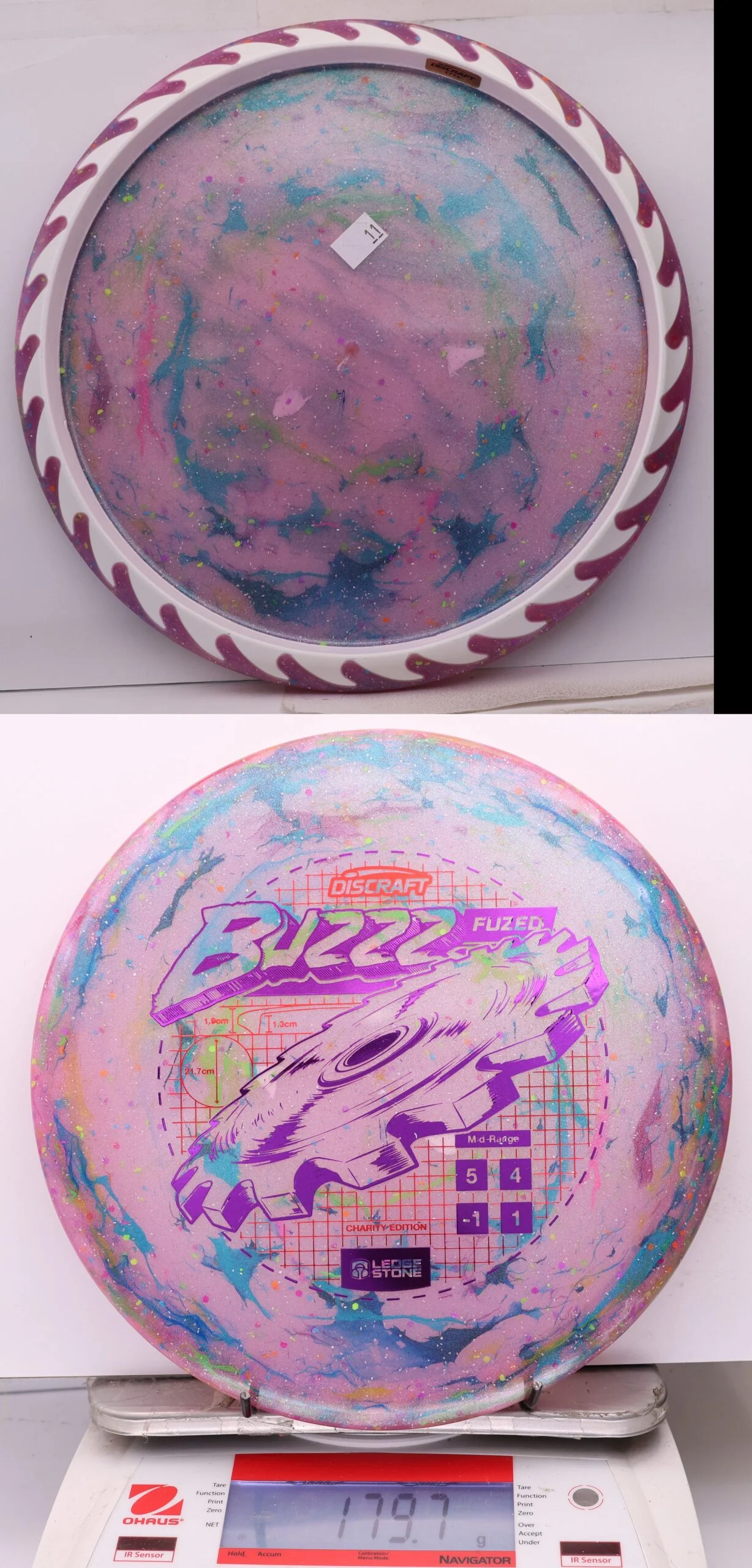 1075501 "Kitchen Sink" FuZed Line Buzzz, ESP Rim - 2026 Ledgestone Charity Edition - #11 MultiMagentaWhite, 180