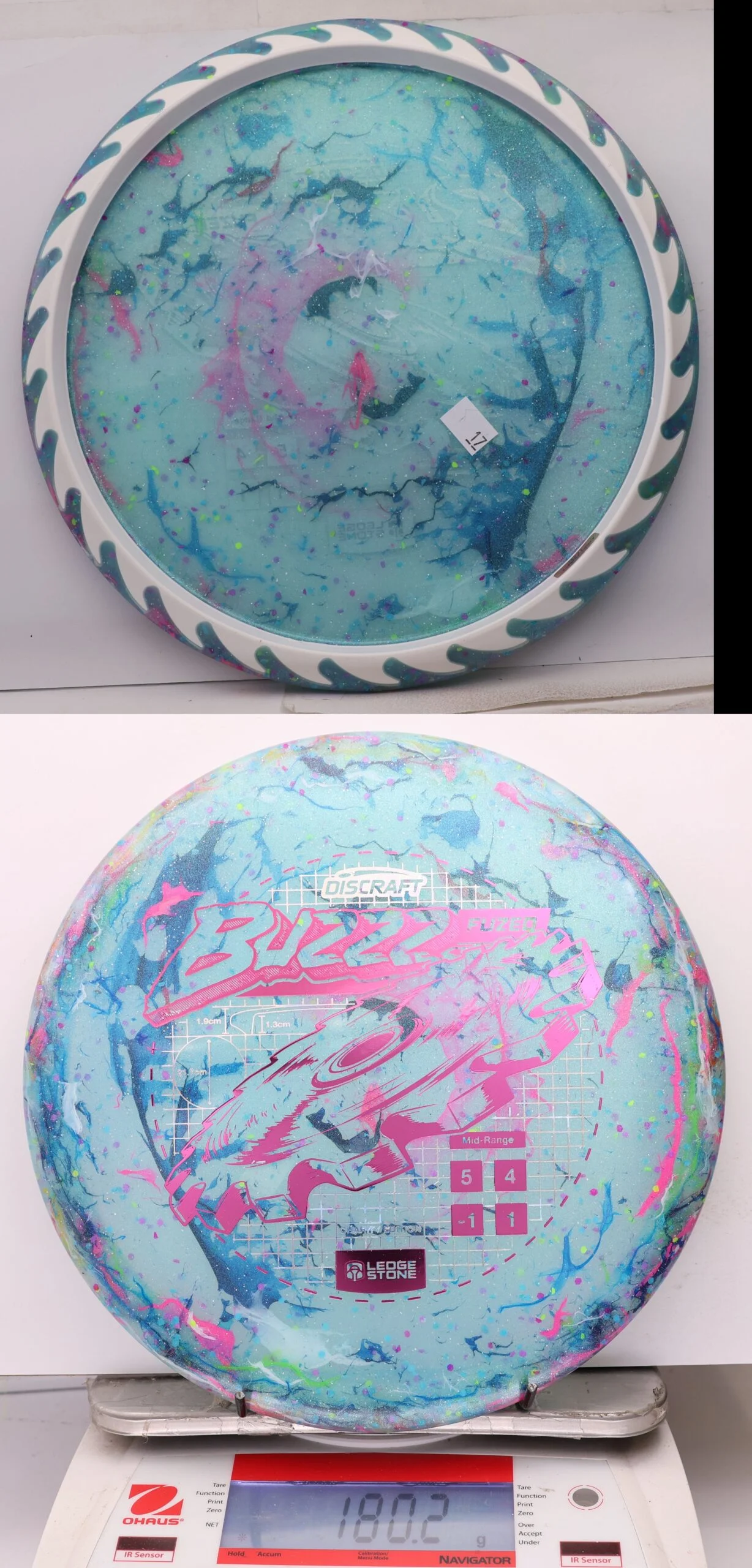 1075530 "Kitchen Sink" FuZed Line Buzzz, ESP Rim - 2026 Ledgestone Charity Edition - #17 MultiBlueWhite, 180