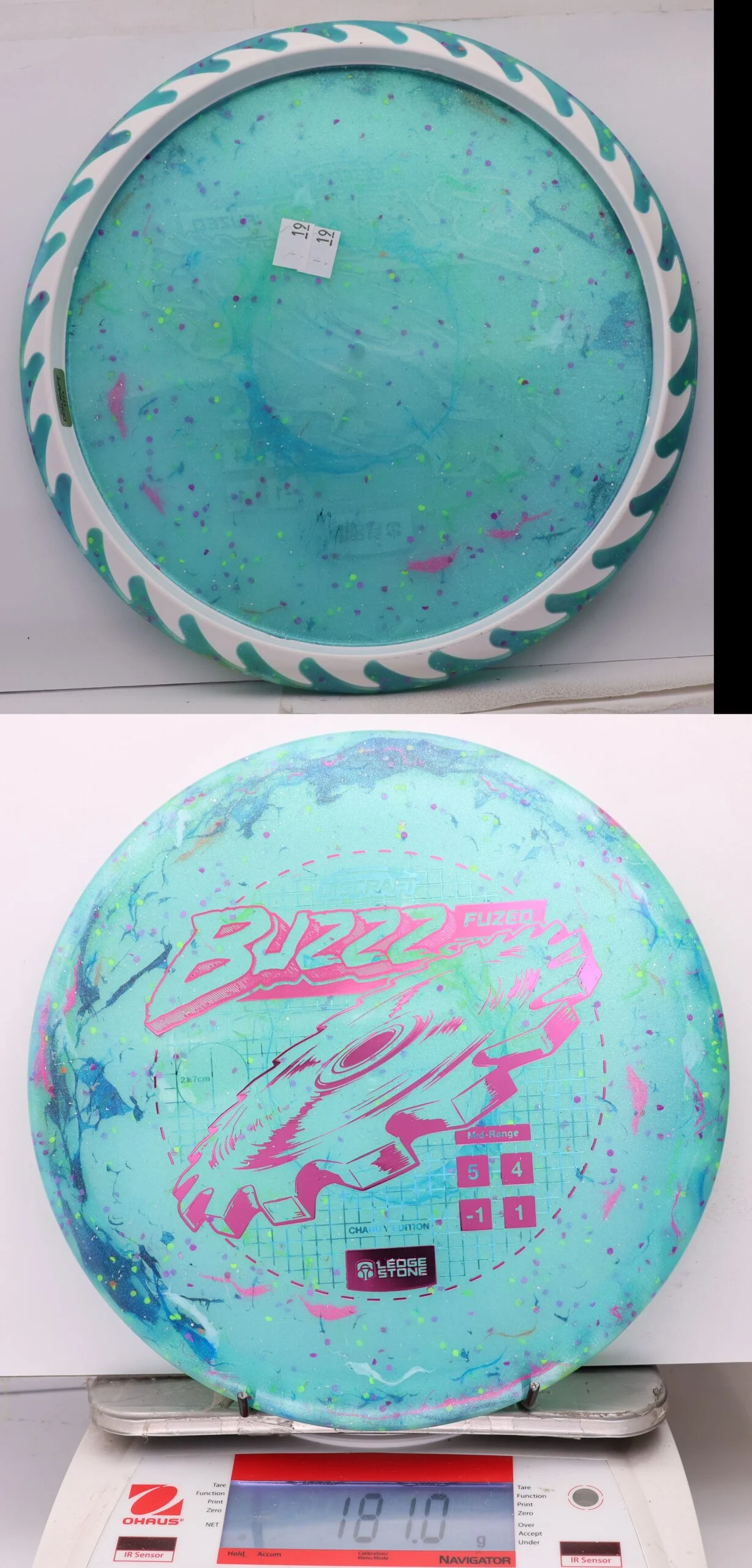 1075555 "Kitchen Sink" FuZed Line Buzzz, ESP Rim - 2026 Ledgestone Charity Edition - #19 MultiTealWhite, 181