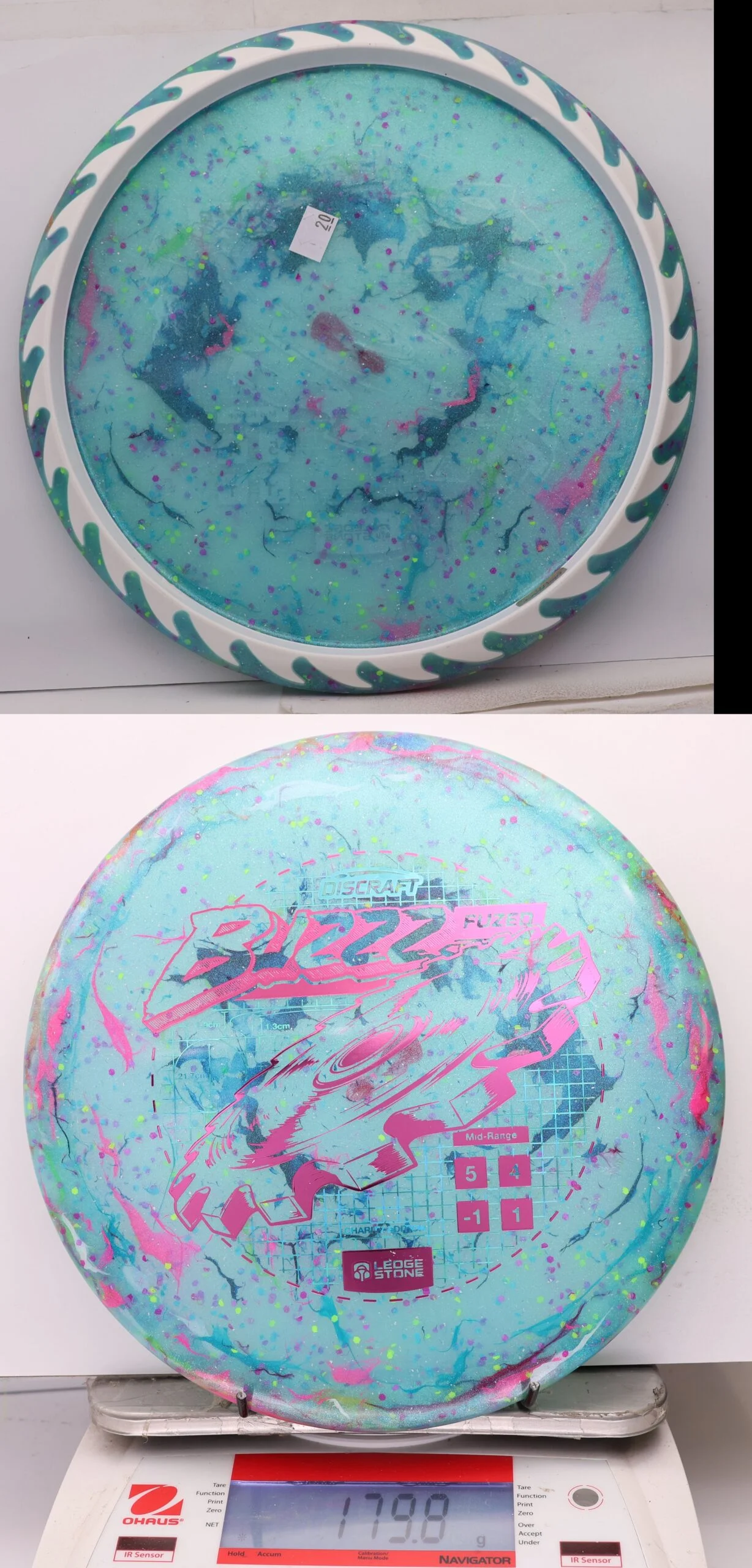 1075556 "Kitchen Sink" FuZed Line Buzzz, ESP Rim - 2026 Ledgestone Charity Edition - #20 MultiTealWhite, 180