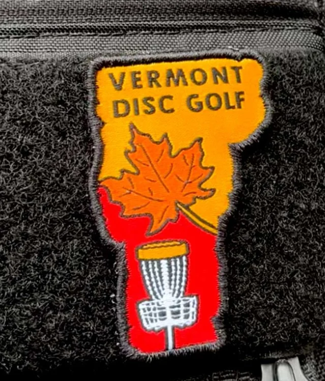 1075673 Vermont, Disc Golf Patch - Vermont-Orange