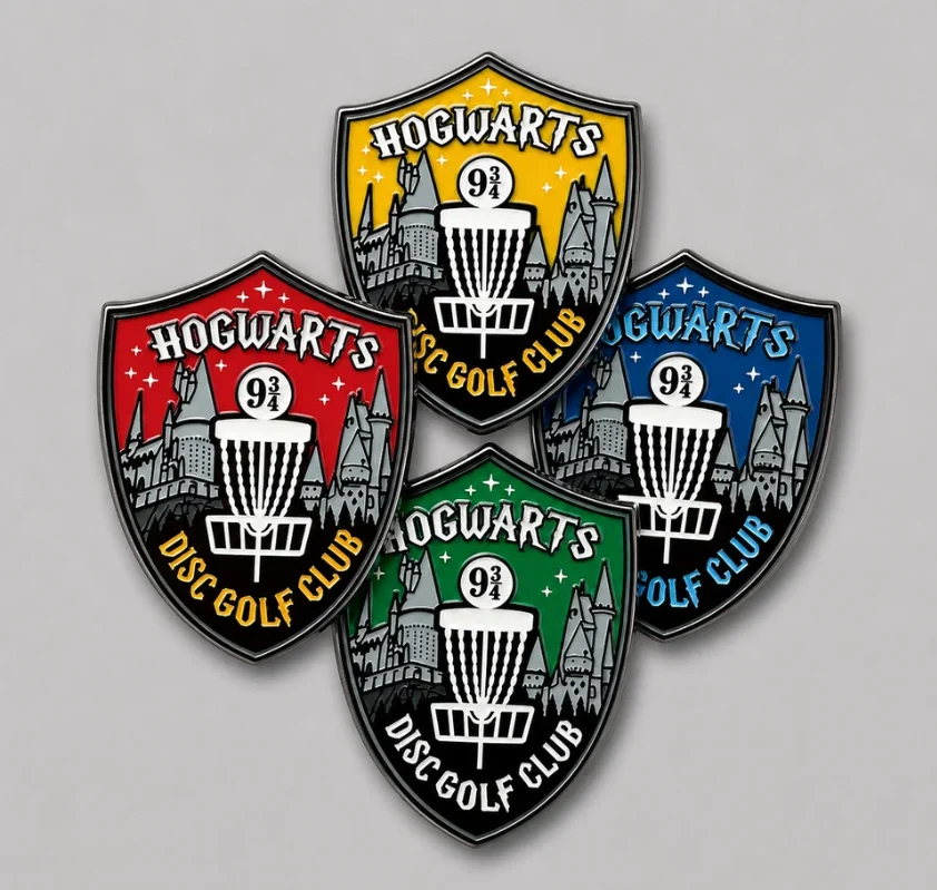 1075691 Hogwarts Disc Golf Club Pin - Blue