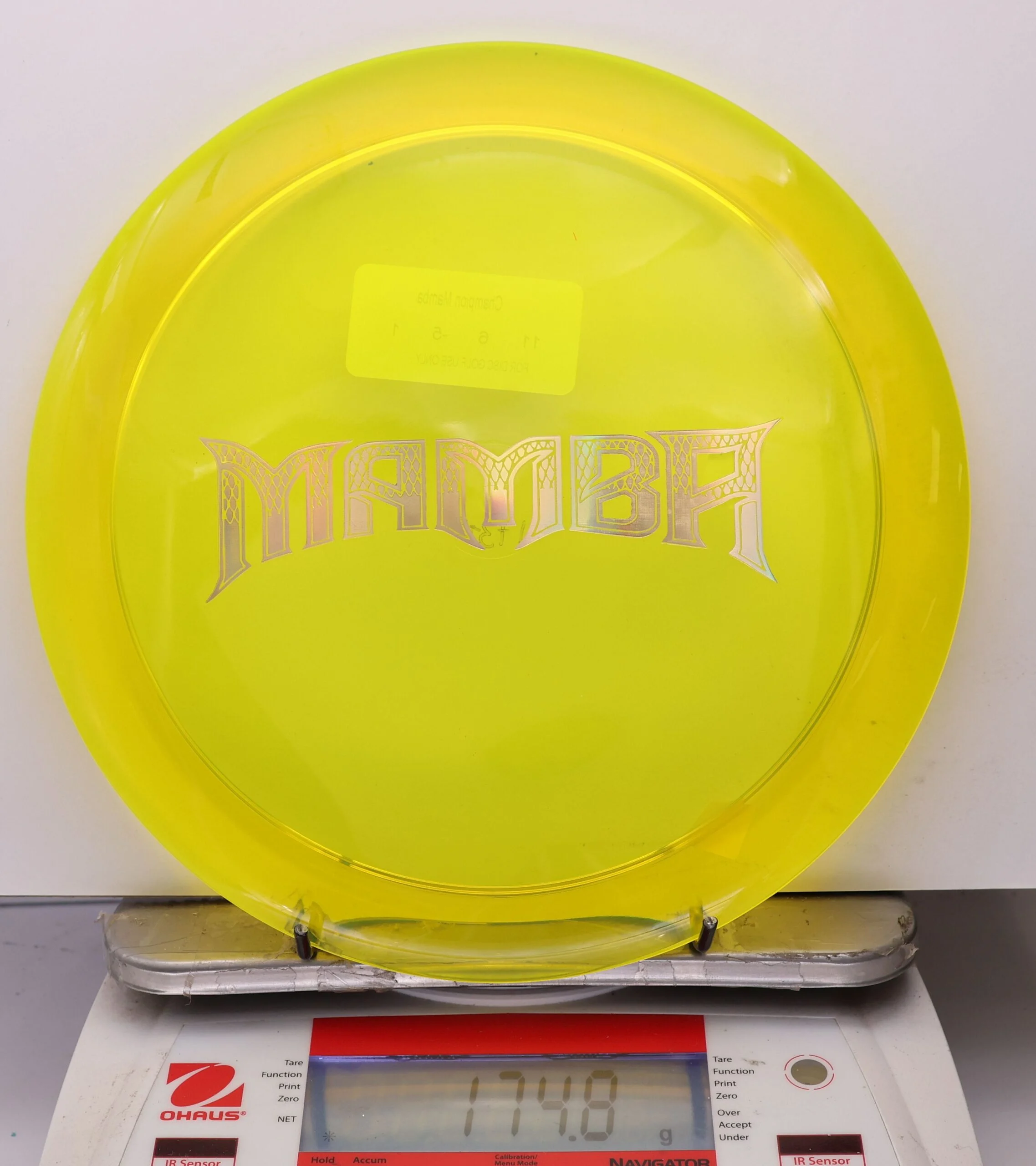 1076695 Super Clear Champion Mamba, Bar Stamp - #15 Yellow, 175