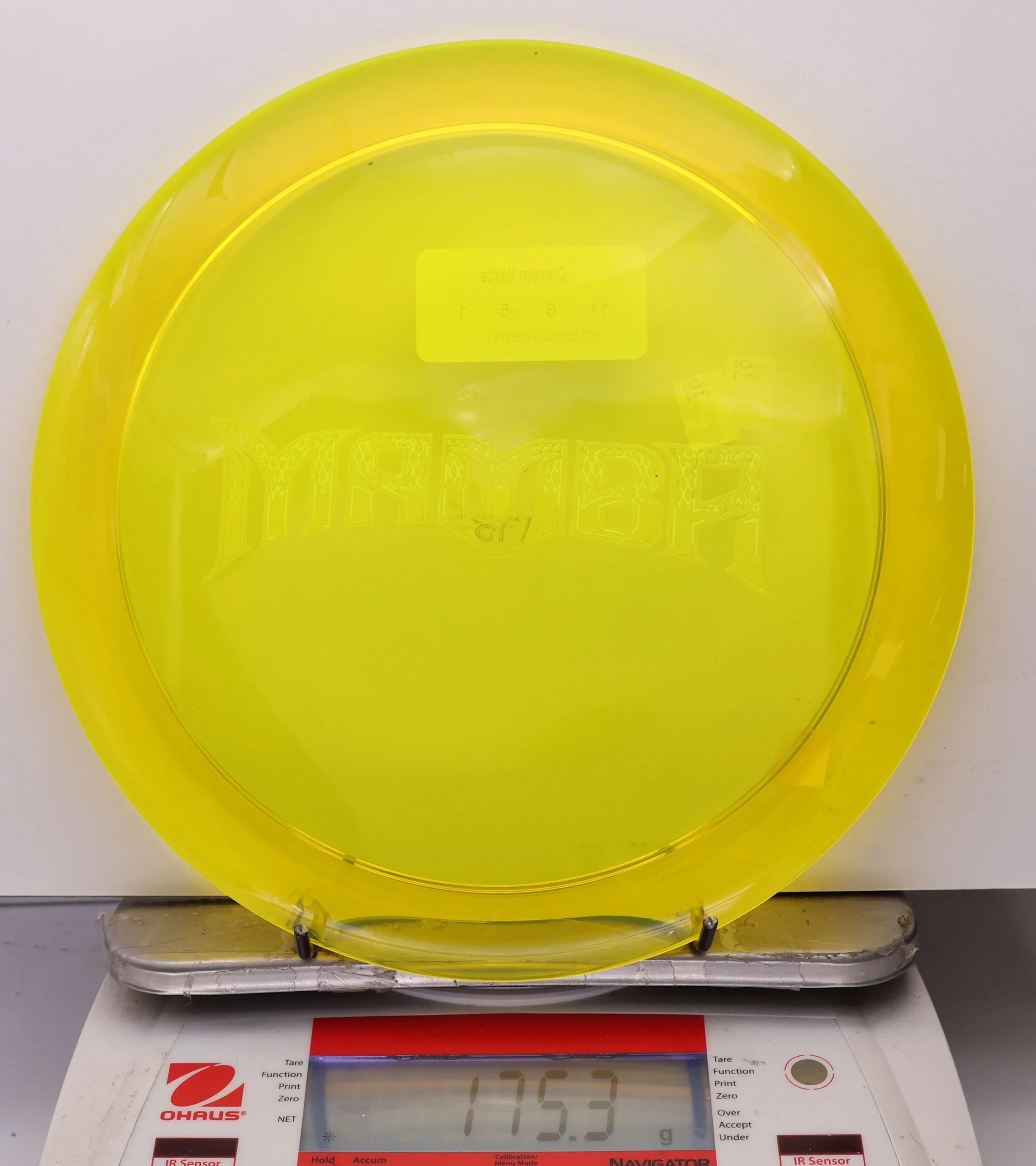 1076696 Super Clear Champion Mamba, Bar Stamp - #16 Yellow, 175