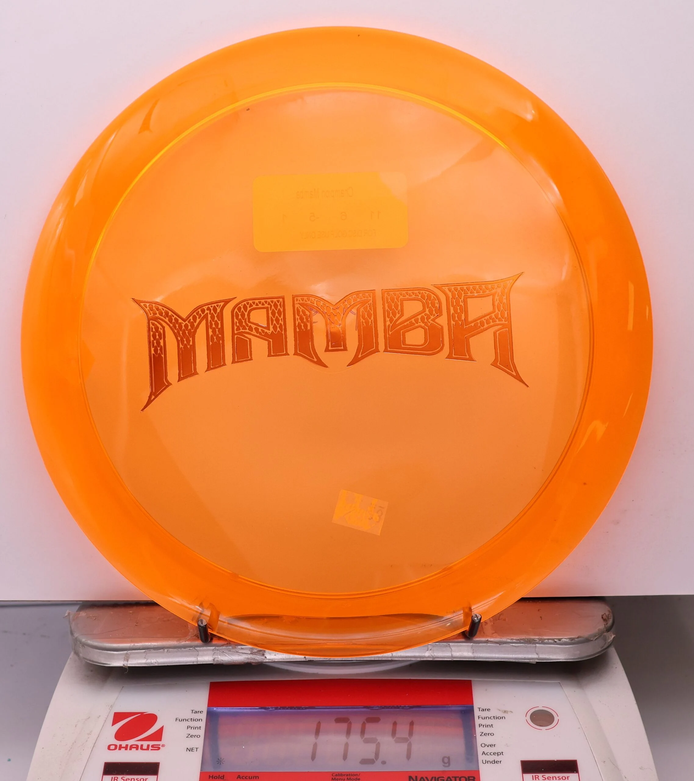 1076749 Super Clear Champion Mamba, Bar Stamp - #23 Orange, 175