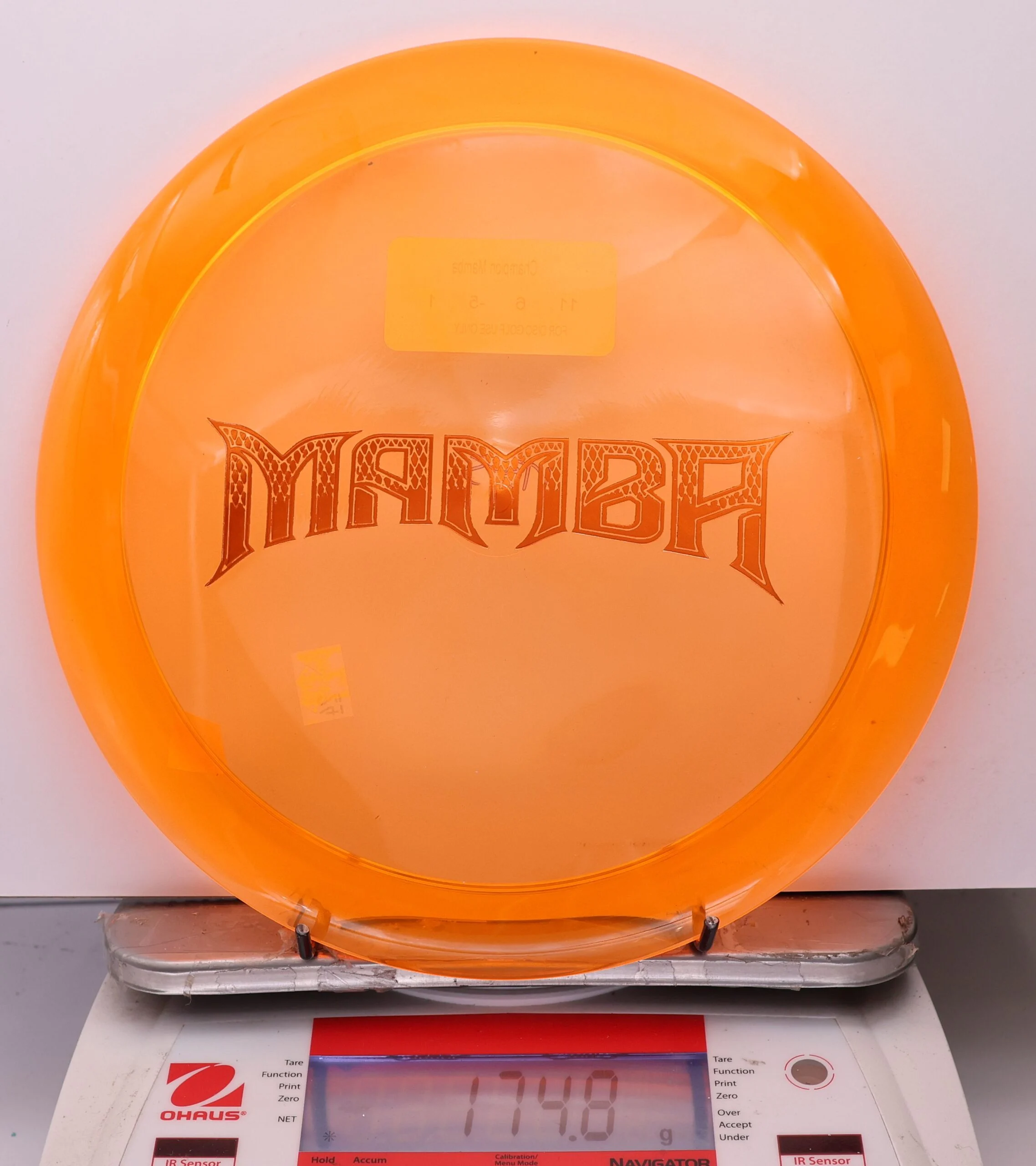 1076750 Super Clear Champion Mamba, Bar Stamp - #24 Orange, 175