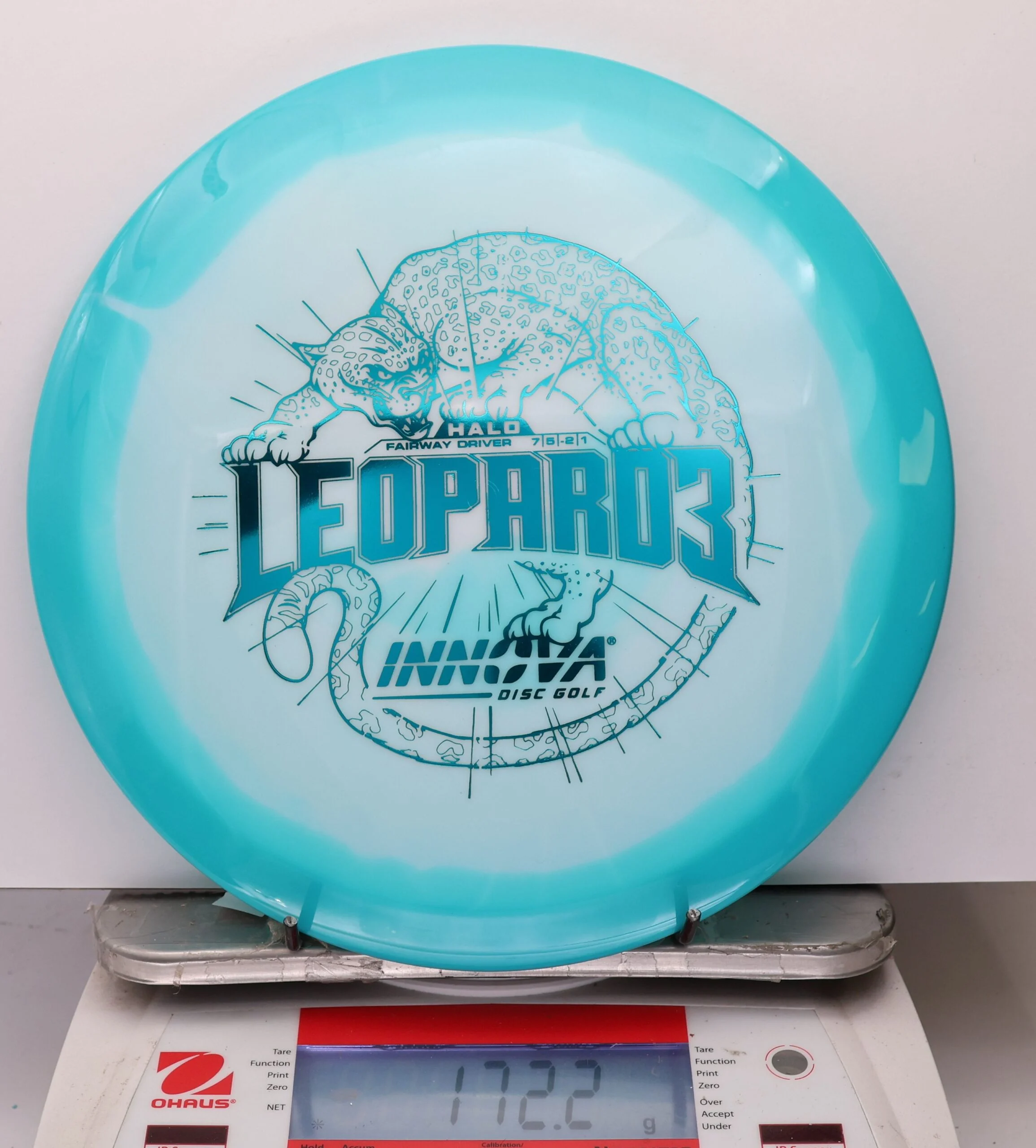 1078811 Halo Star Leopard3 - #77 Aqua-White, 172