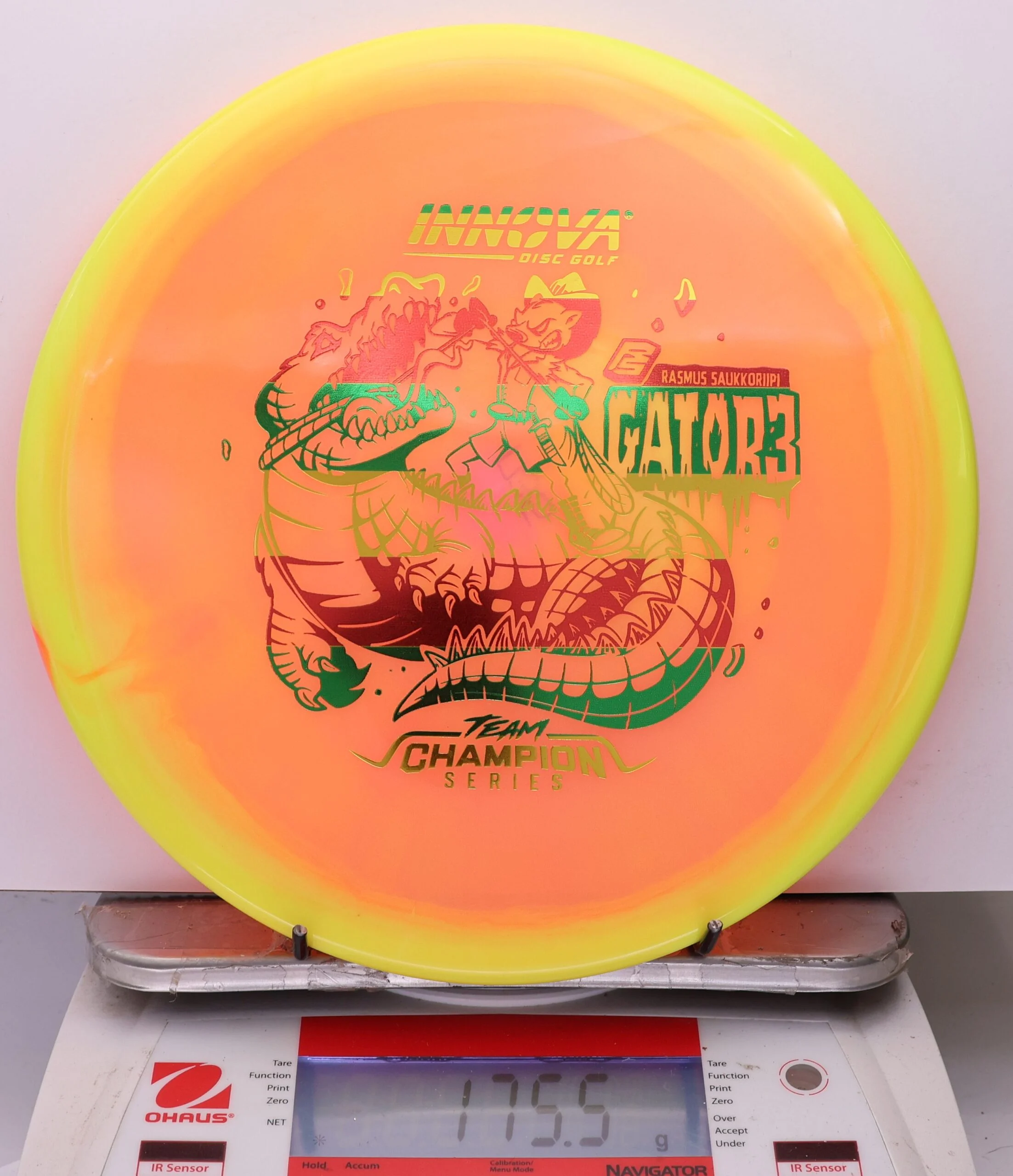 1080809 Halo Champion Gator3, Rasmus Saukkoriipi 2026 Tour Series - #200 Yellow-Orange, 176