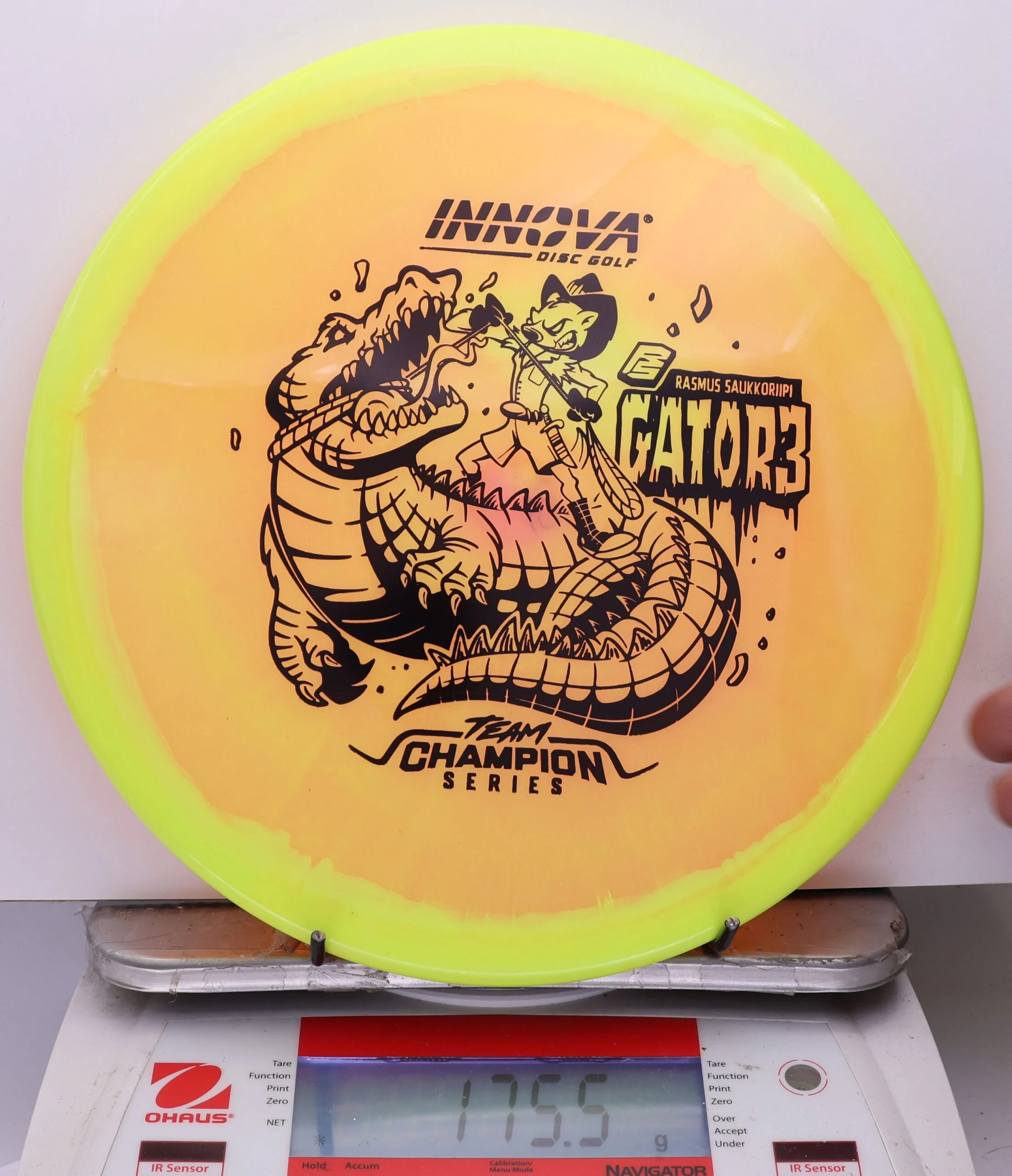 1080810 Halo Champion Gator3, Rasmus Saukkoriipi 2026 Tour Series - #201 Yellow-Orange, 176