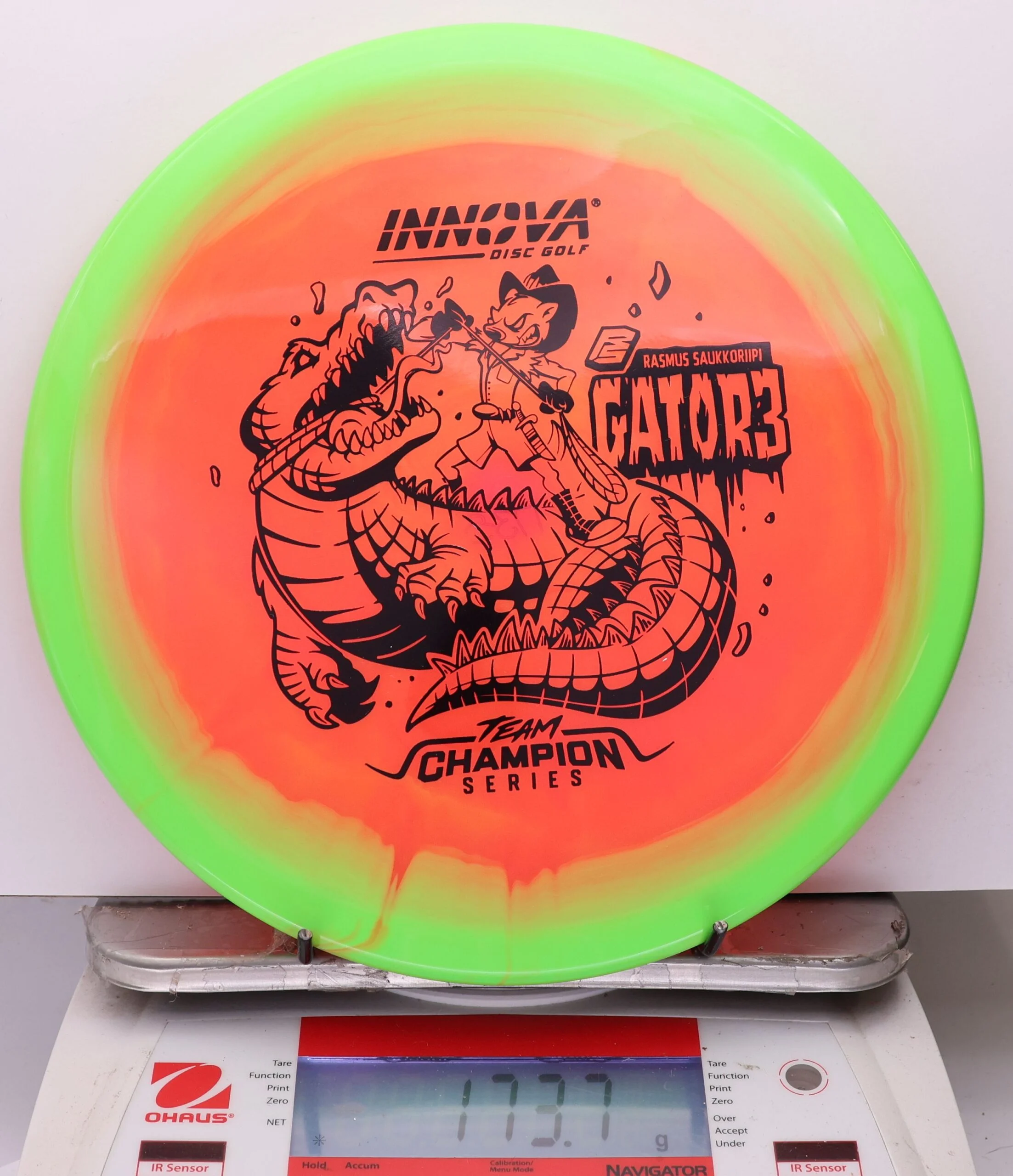 1080829 Halo Champion Gator3, Rasmus Saukkoriipi 2026 Tour Series - #209 Green-Coral, 174