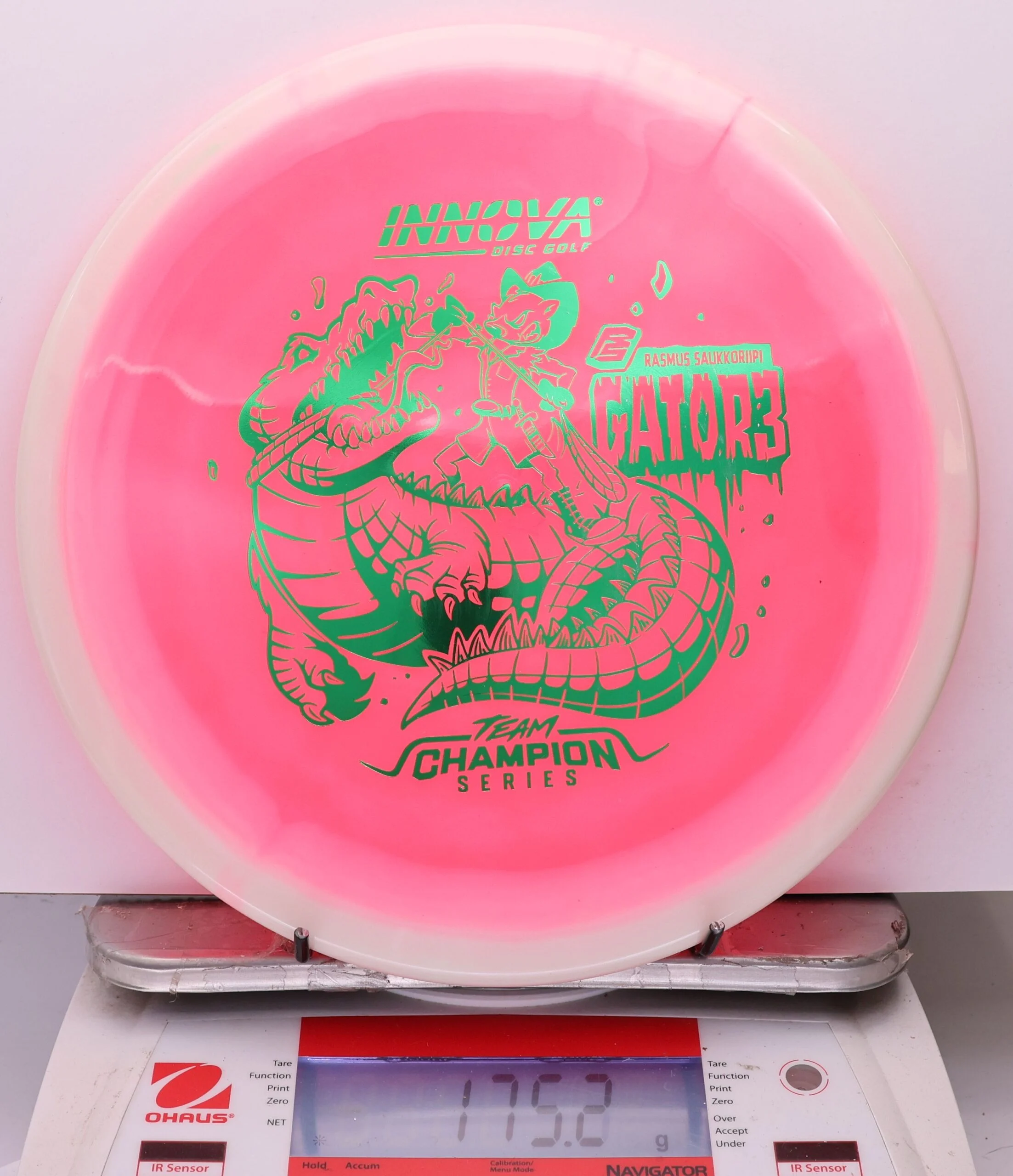 1080845 Halo Champion Gator3, Rasmus Saukkoriipi 2026 Tour Series - #214 White-Pink, 175