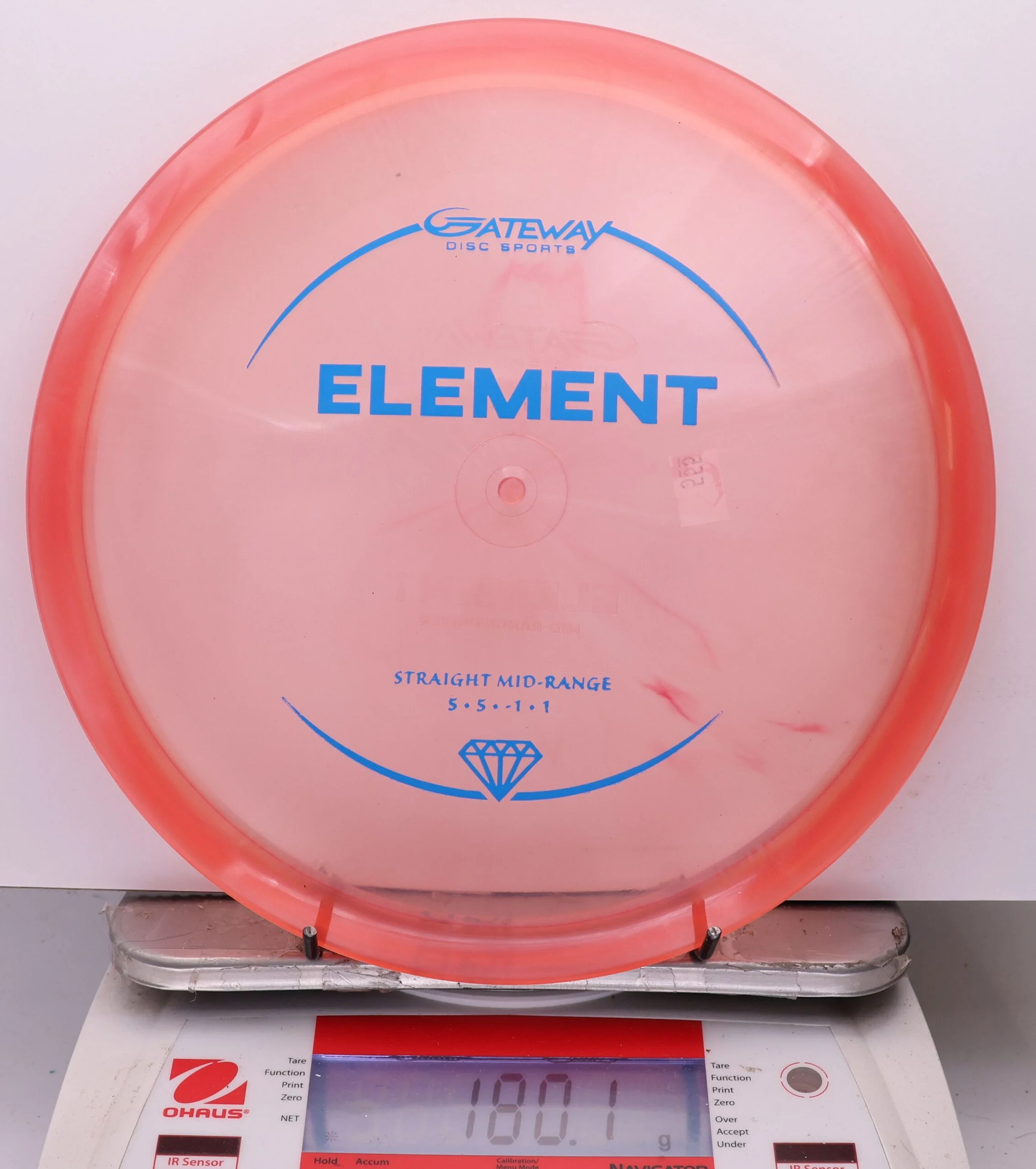 1084741 Diamond Element - #555 ClearPinkRed, 180
