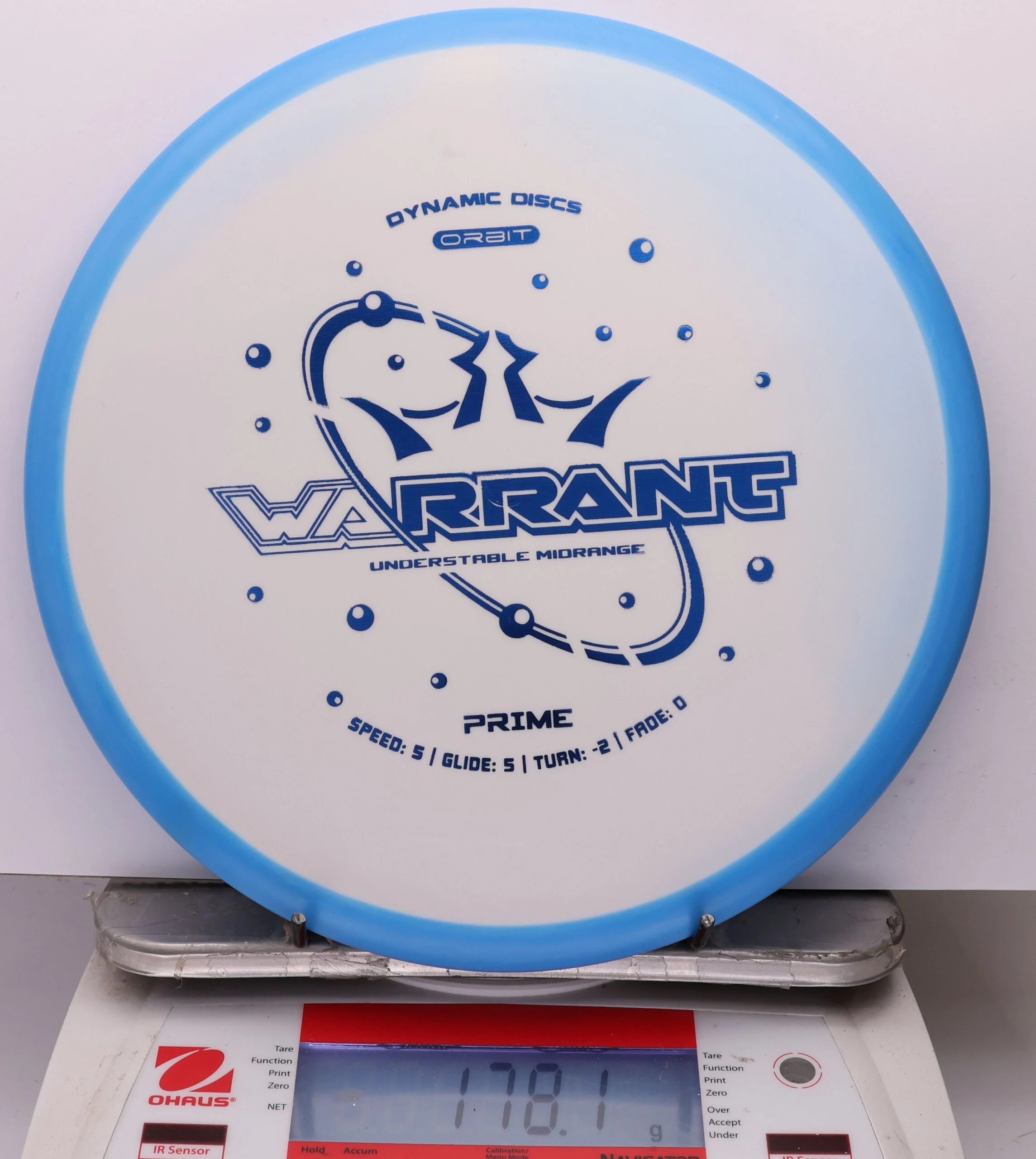 1087015 Prime Orbit Warrant - #336 Blue-White, 178