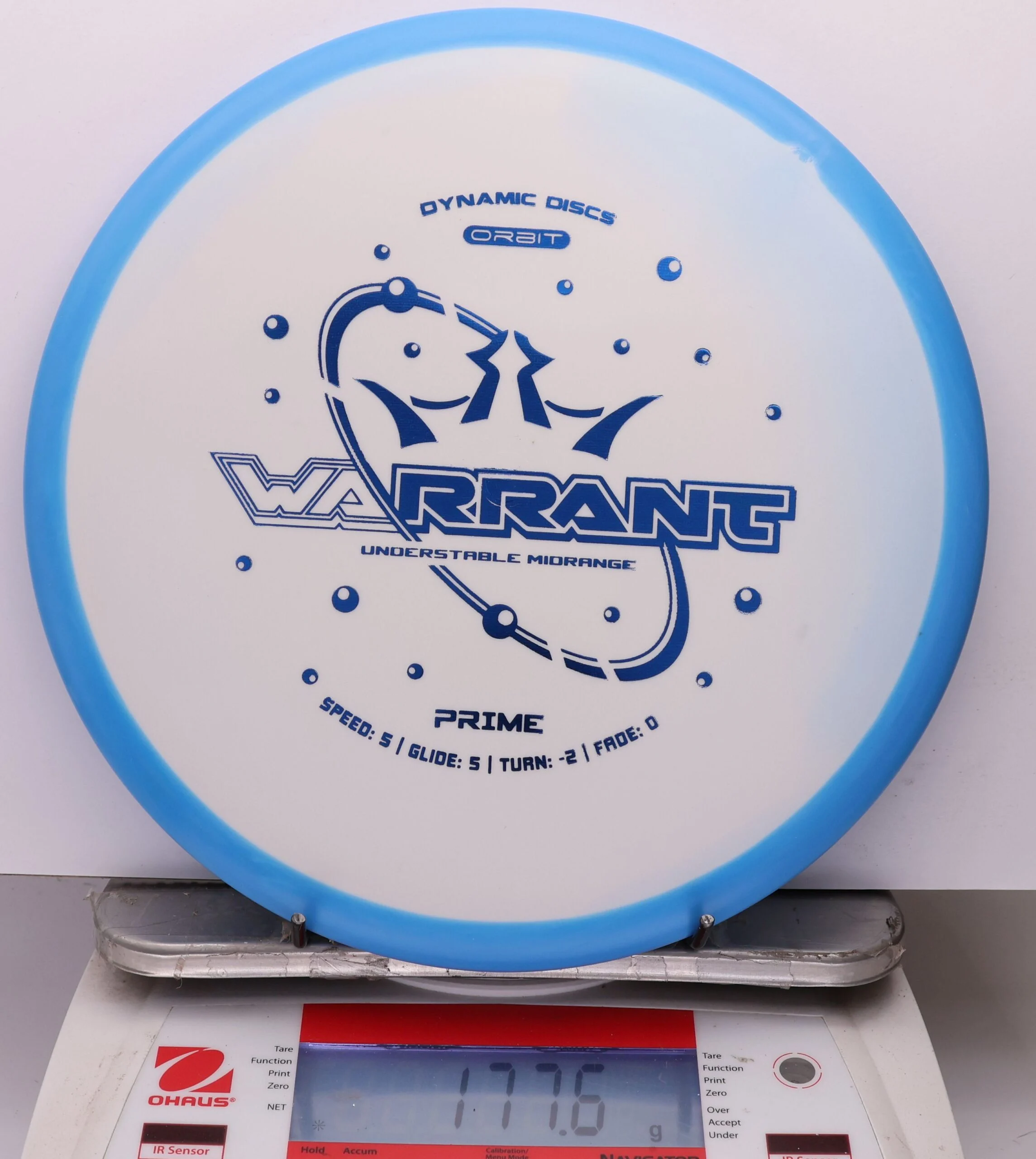 1087026 Prime Orbit Warrant - #337 Blue-White, 178