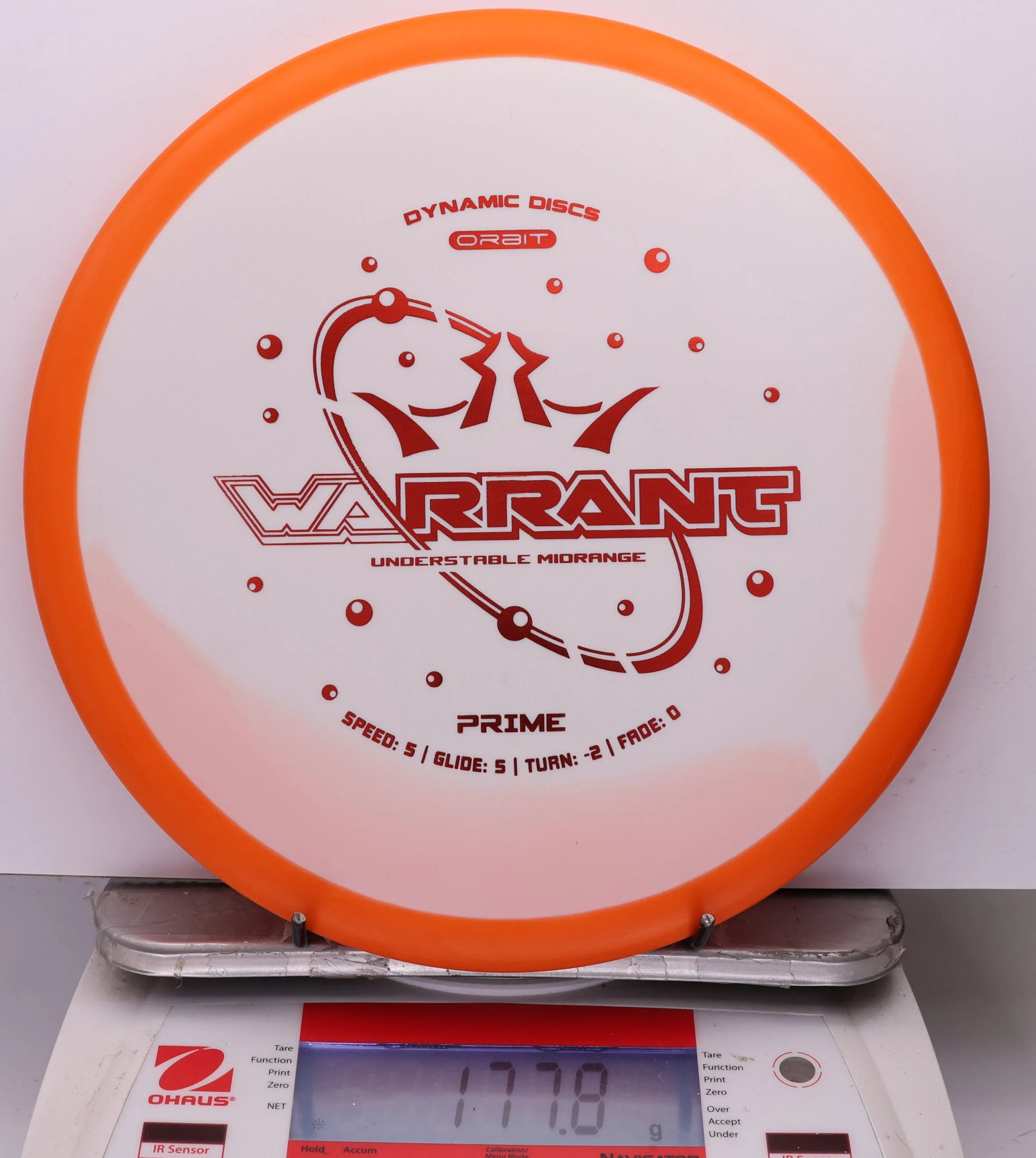 1087027 Prime Orbit Warrant - #338 Orange-White, 178