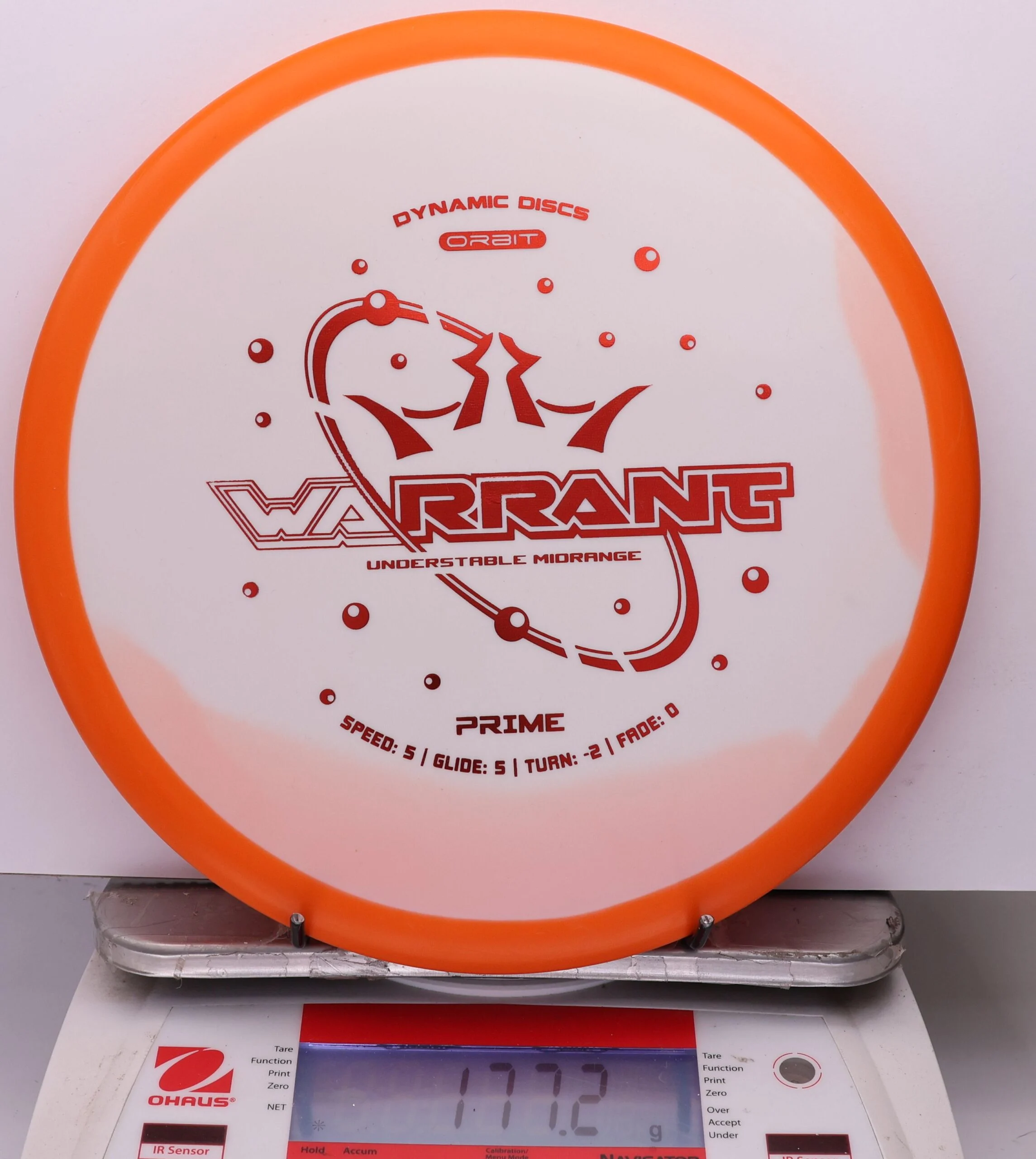 1087028 Prime Orbit Warrant - #339 Orange-White, 177