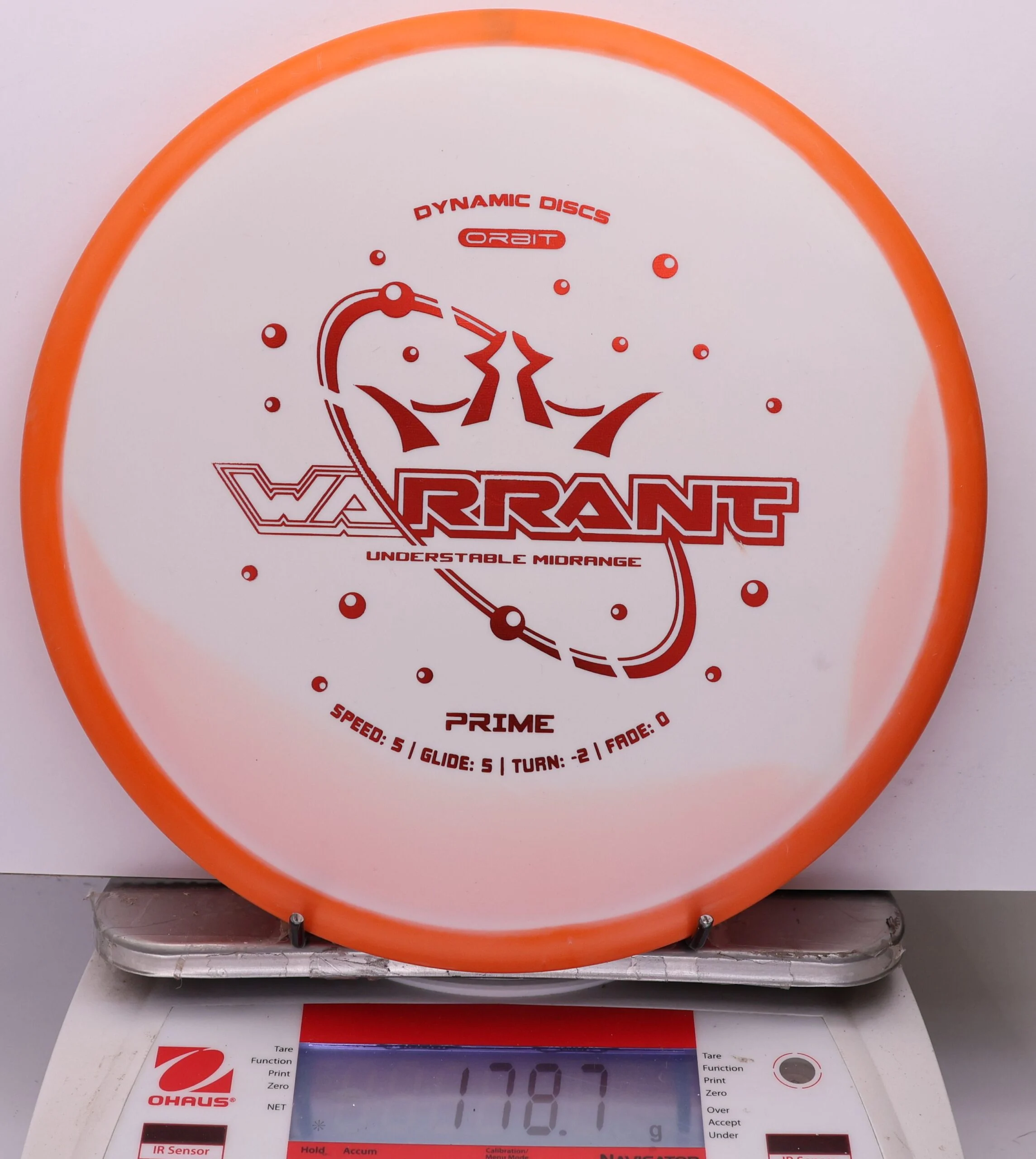 1087029 Prime Orbit Warrant - #340 Orange-White, 179