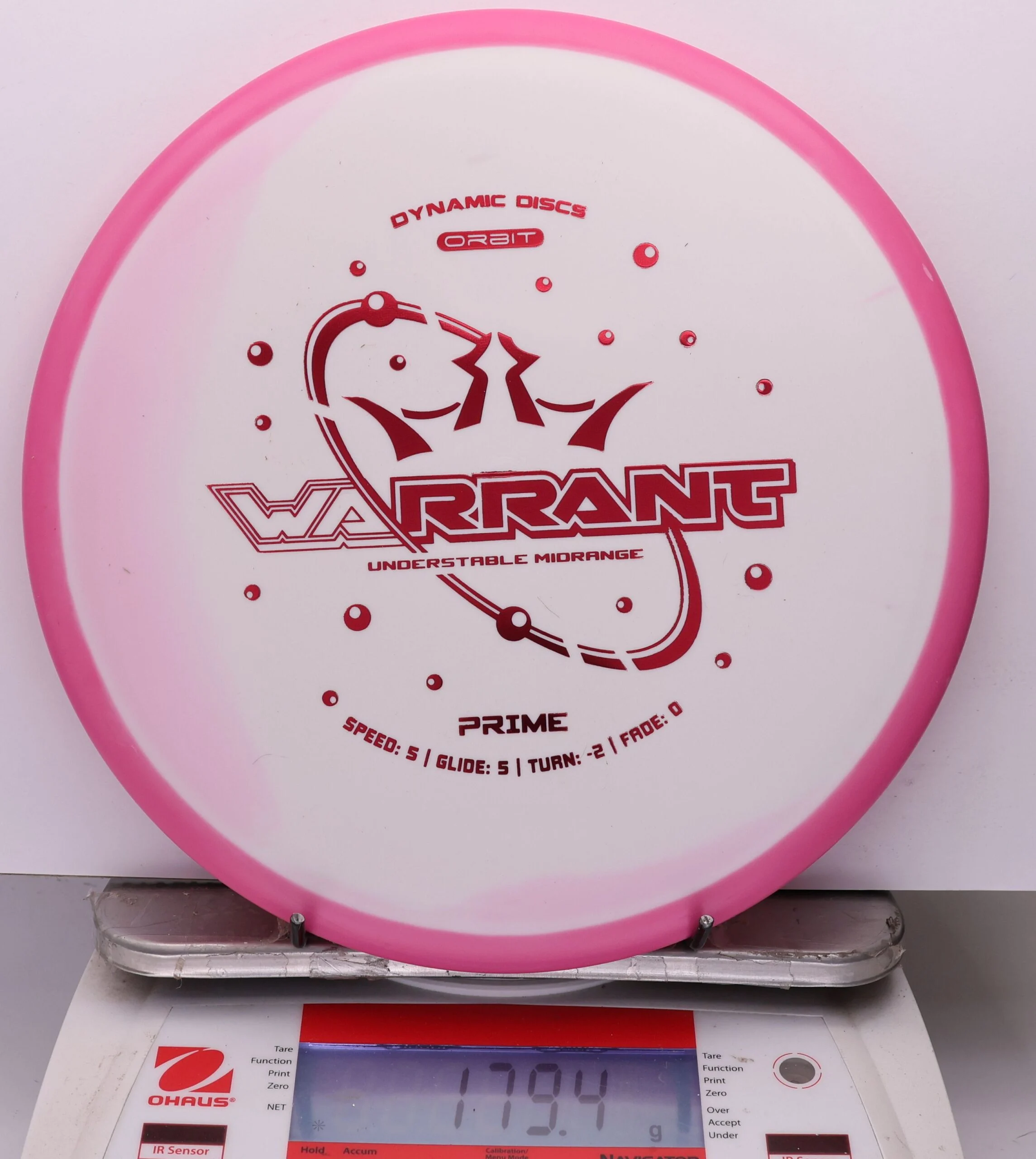 1087039 Prime Orbit Warrant - #343 Pink-White, 179