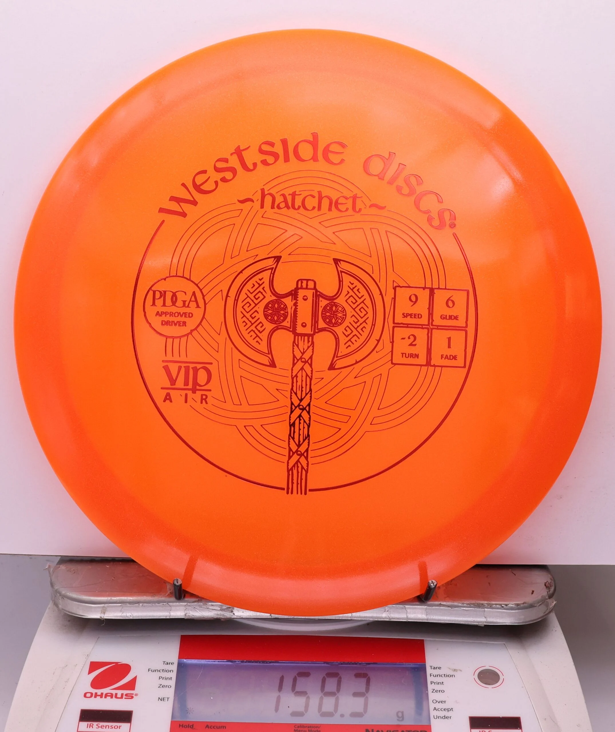 1087327 VIP Air Hatchet - #337 Orange, 158