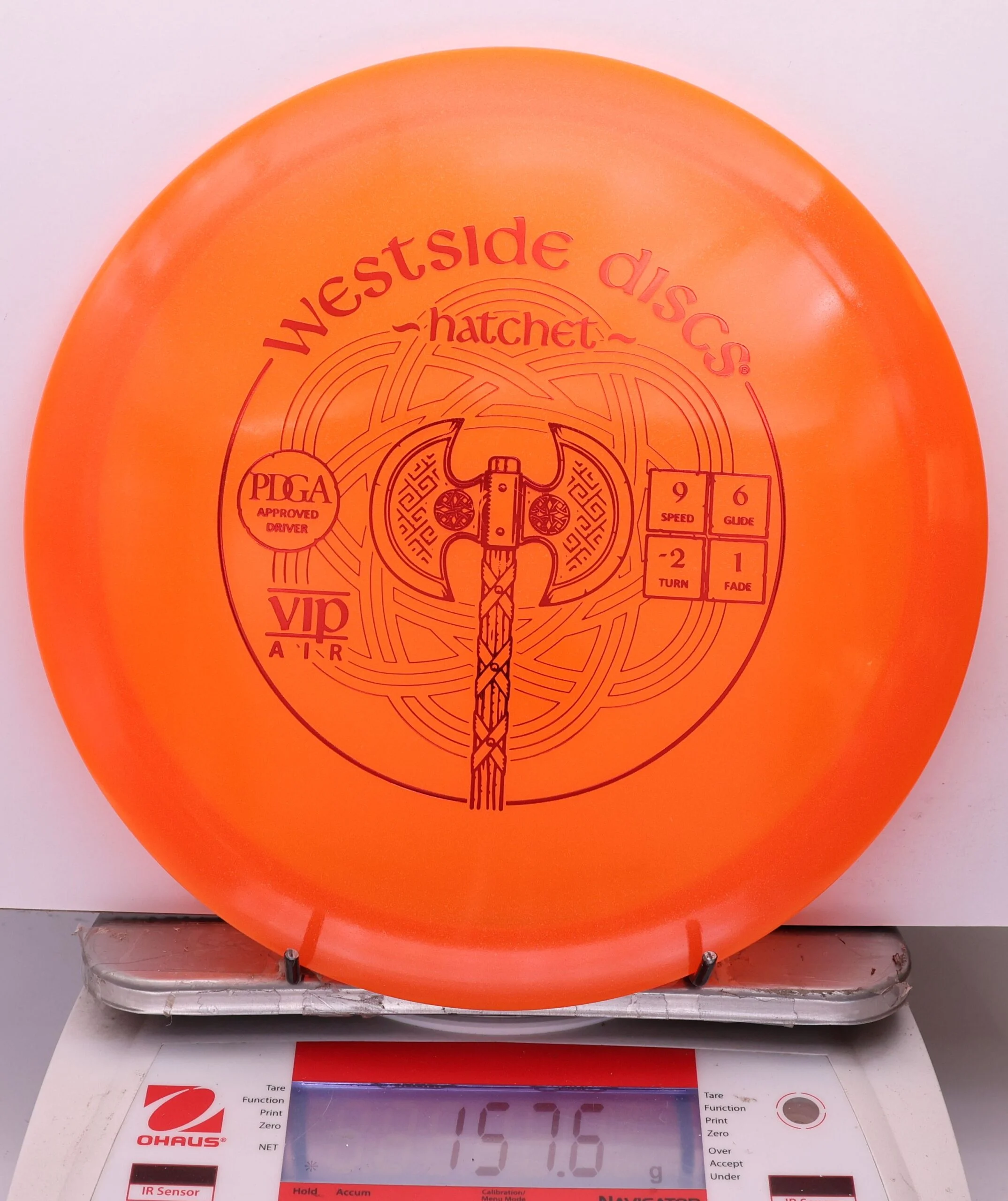 1087328 VIP Air Hatchet - #338 Orange, 158
