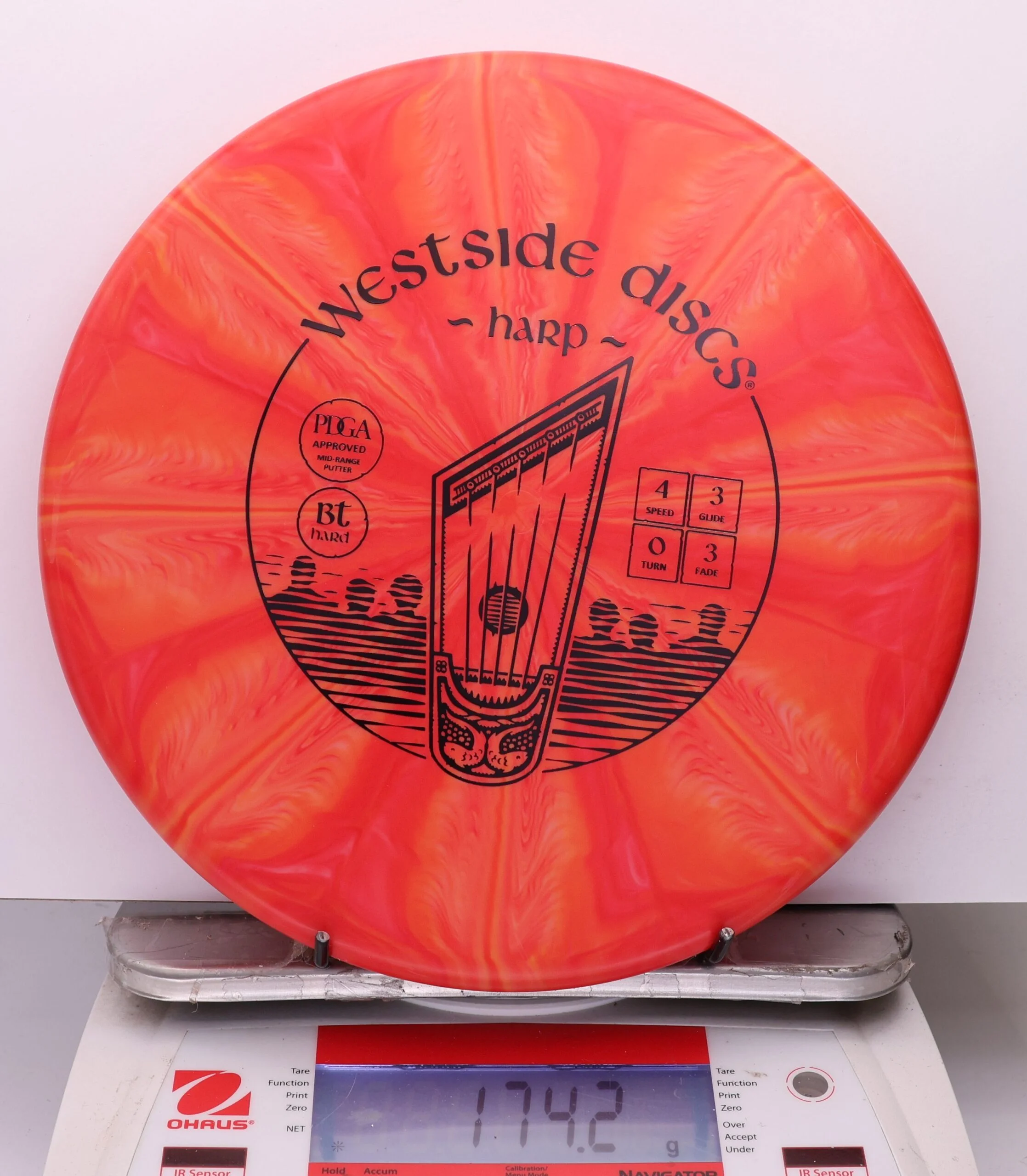 1088738 Bt Hard Burst Harp - #345 Orange, 174
